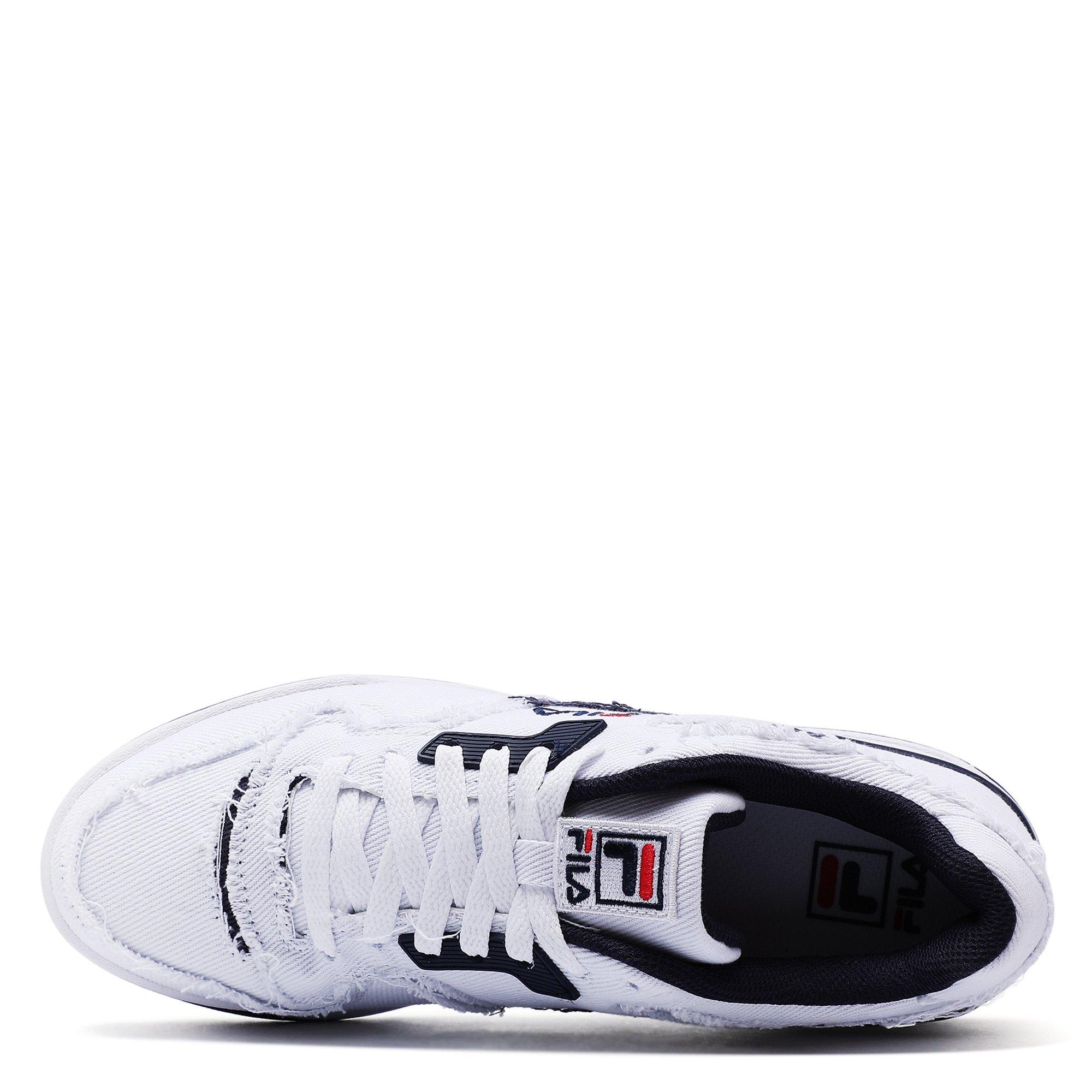 Wht/Blue/Wht - Fila - Targa White Denim Adults Shoes - 3