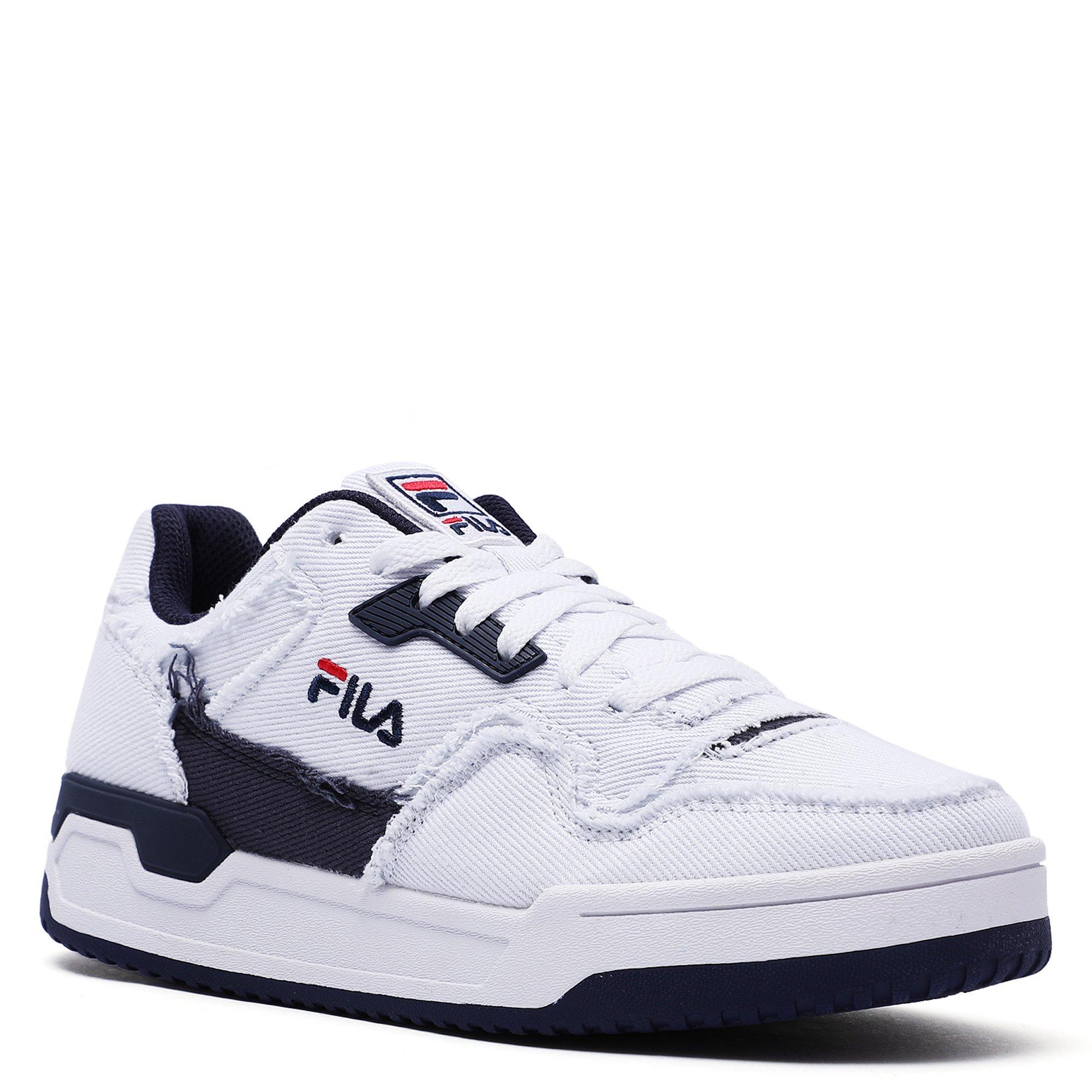 Wht/Blue/Wht - Fila - Targa White Denim Adults Shoes - 5