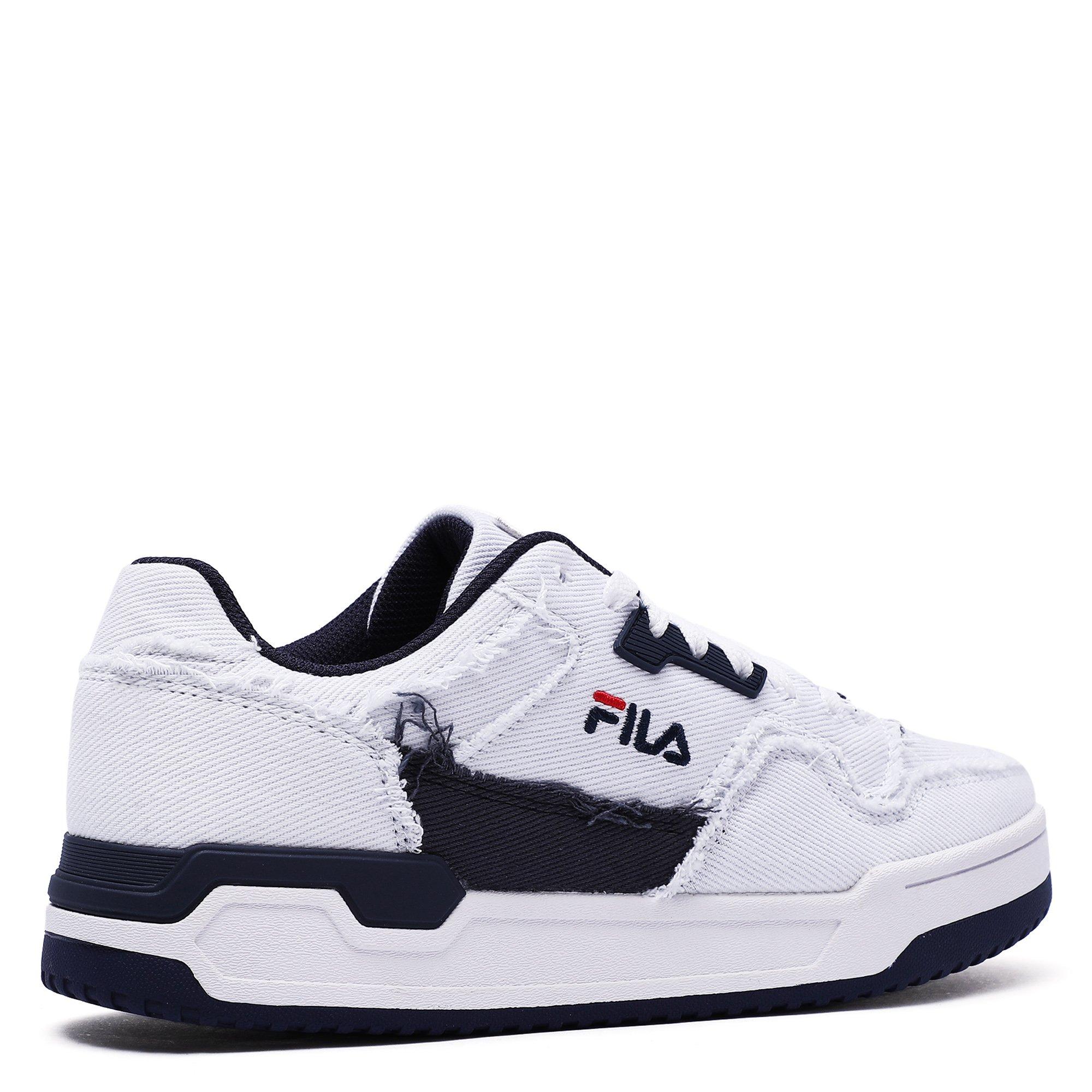 Wht/Blue/Wht - Fila - Targa White Denim Adults Shoes - 6