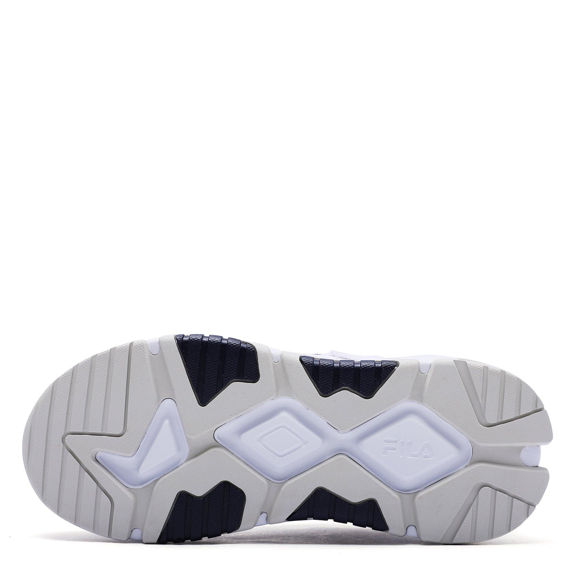 Wht/Blue/Wht - Fila - Tiny Rumble White Denim Adults Shoes - 4