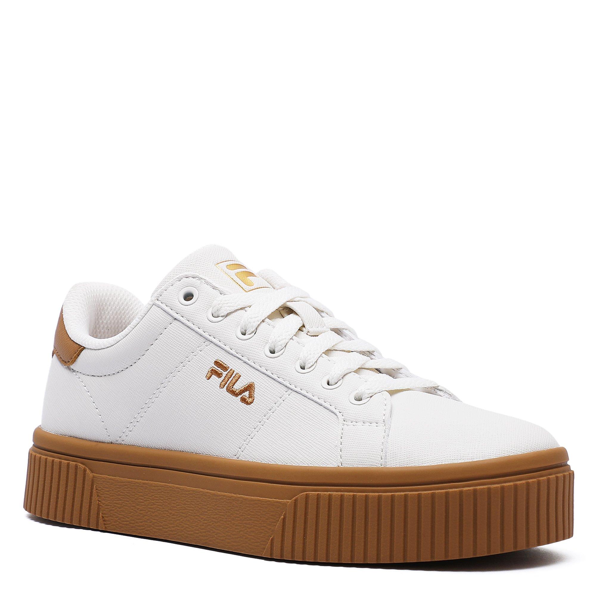Wht/Brwn/Yellow - Fila - Court Deluxe Bold Old Money Theme Pack Womens Shoes - 5