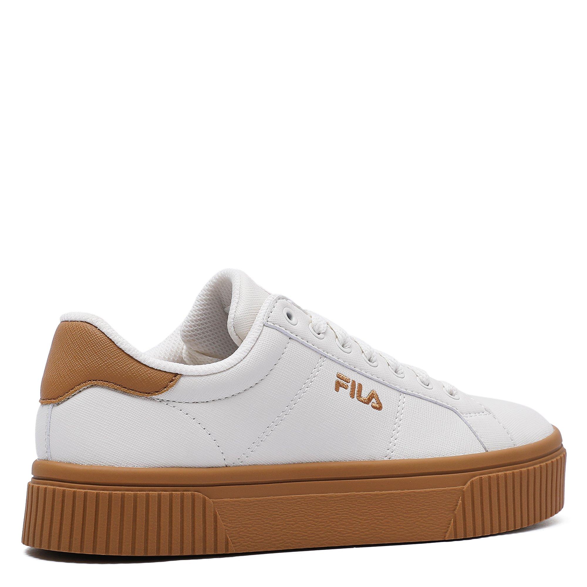 Wht/Brwn/Yellow - Fila - Court Deluxe Bold Old Money Theme Pack Womens Shoes - 6