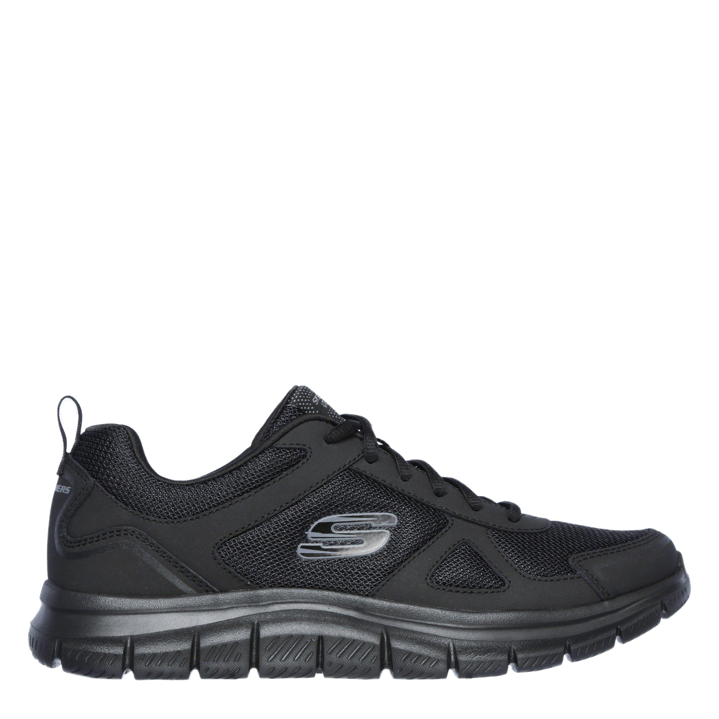 Black - Skechers - Lace Up Jogger W Memory Foam Low-Top Trainers Mens - 1