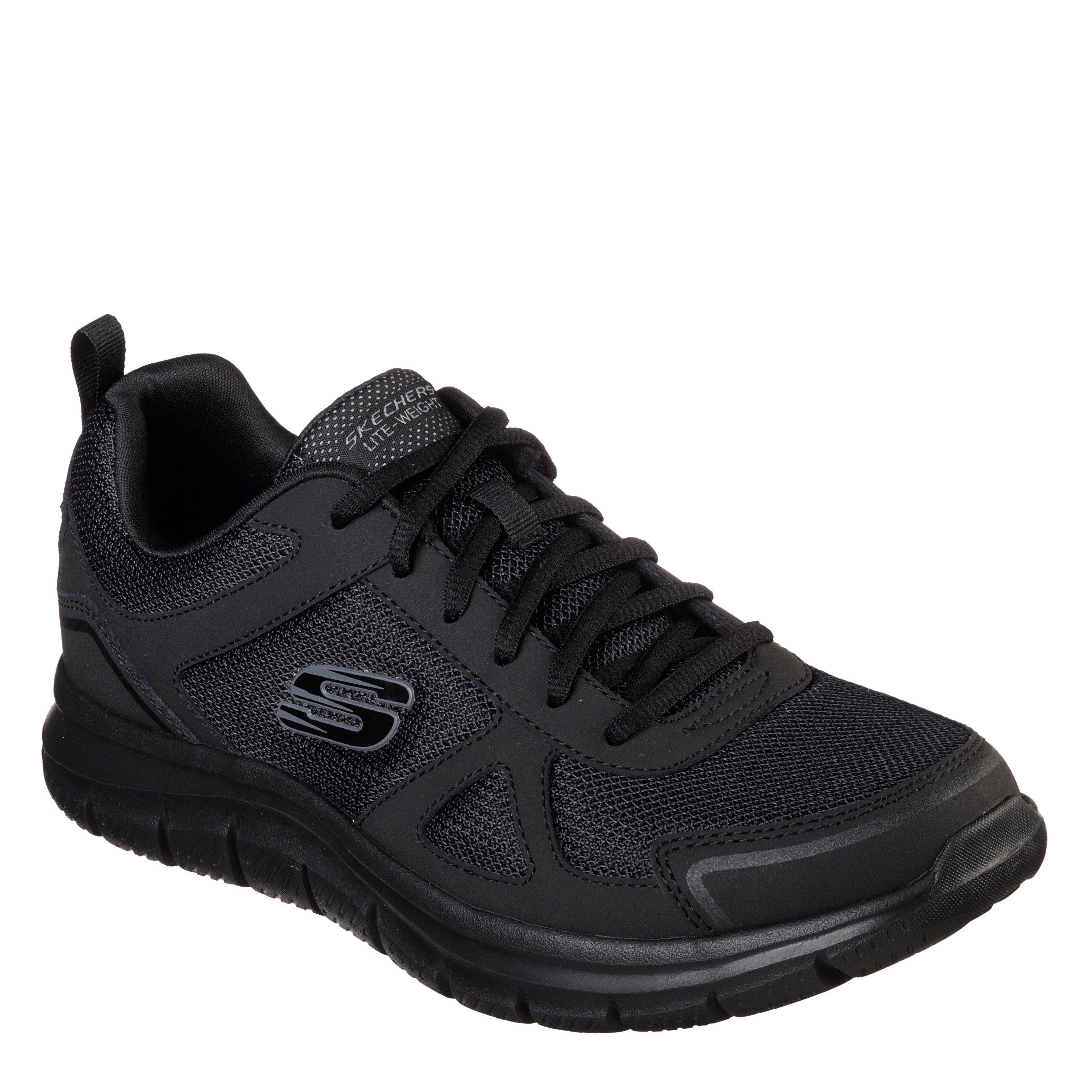 Preto - Skechers - Lace Up Jogger W Memory Foam Low-Top Trainers Mens - 3