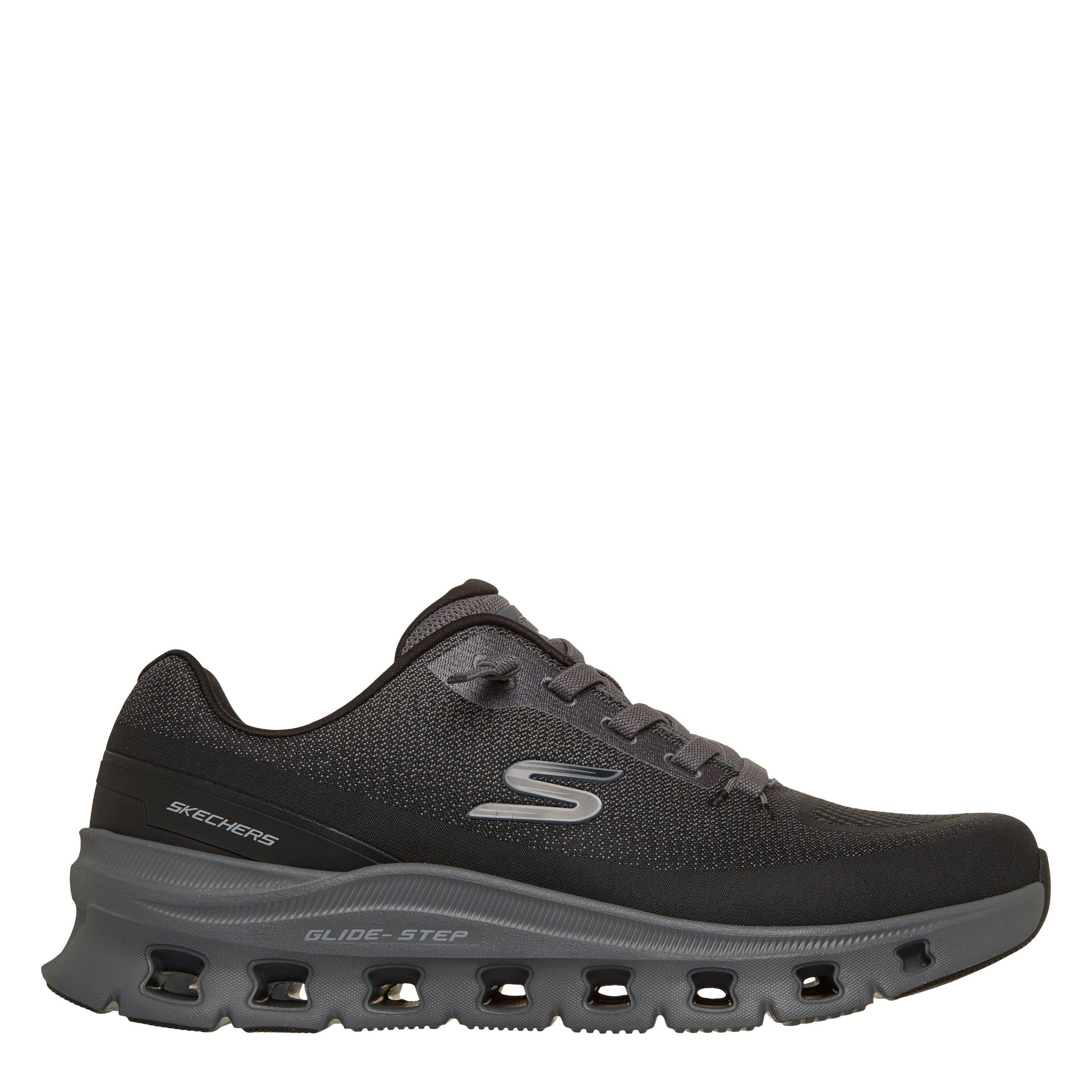 Skechers Men's Casual Low-Top Trainers - Black/Charcoal - 9 (43)