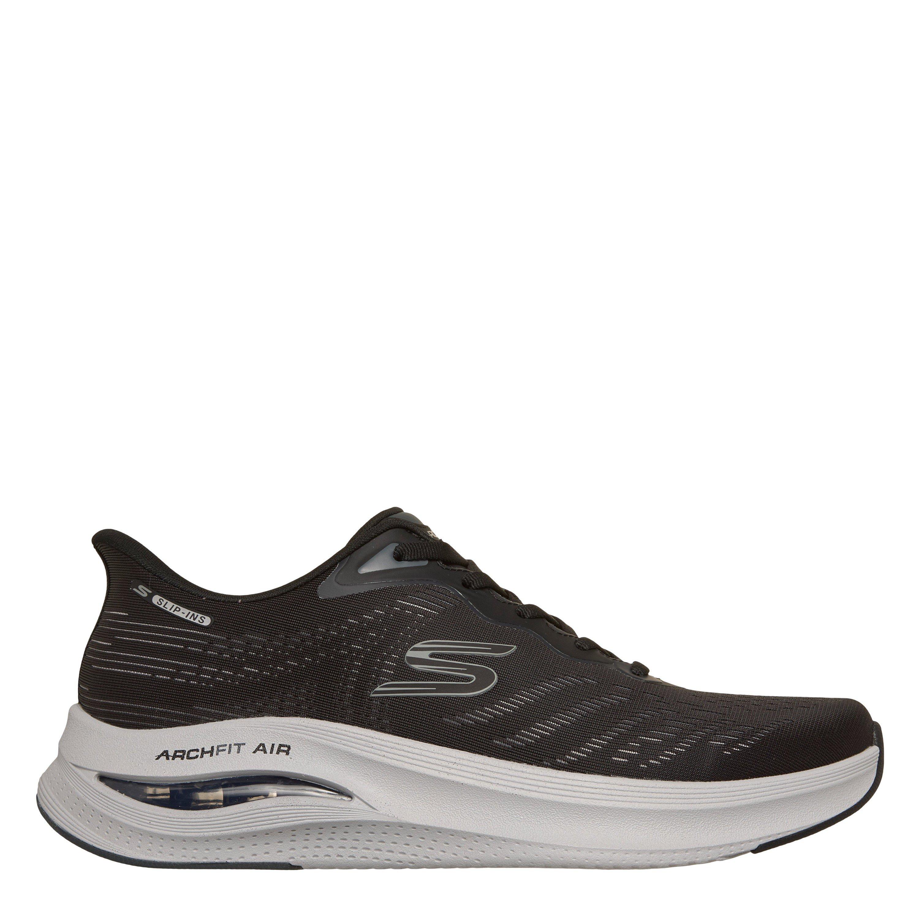 Skechers Men's Casual Low-Top Trainers - Black/Grey - 8 (42)