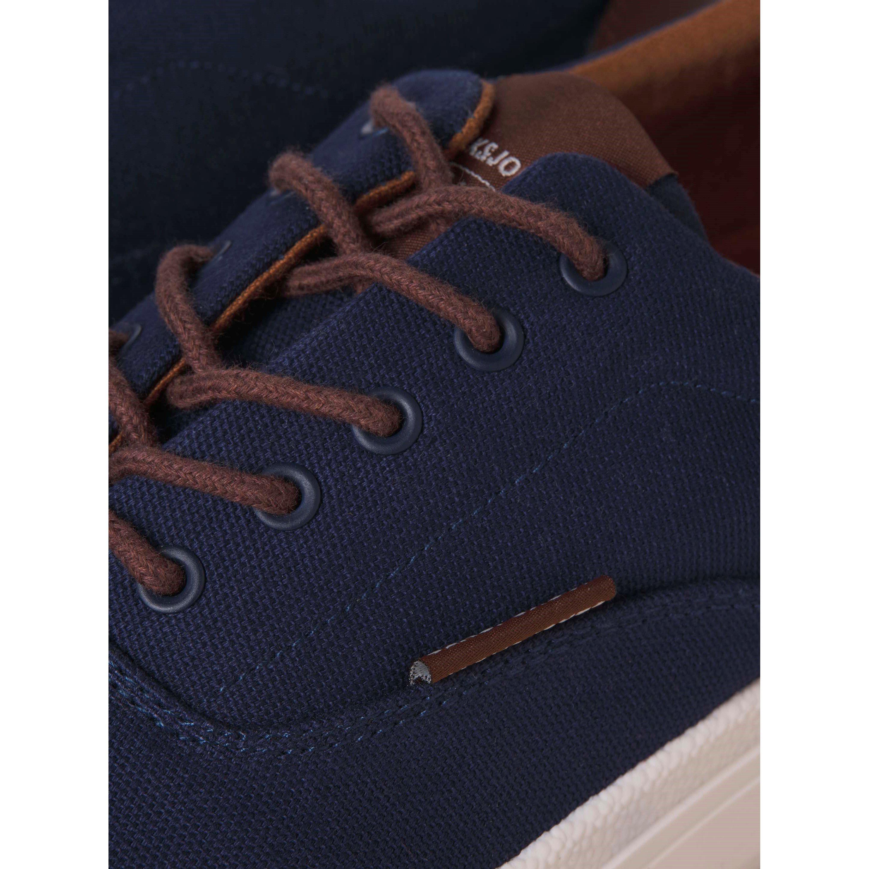 Navy Blazer - Jack and Jones - Islington Canvas Sneakers Mens - 4