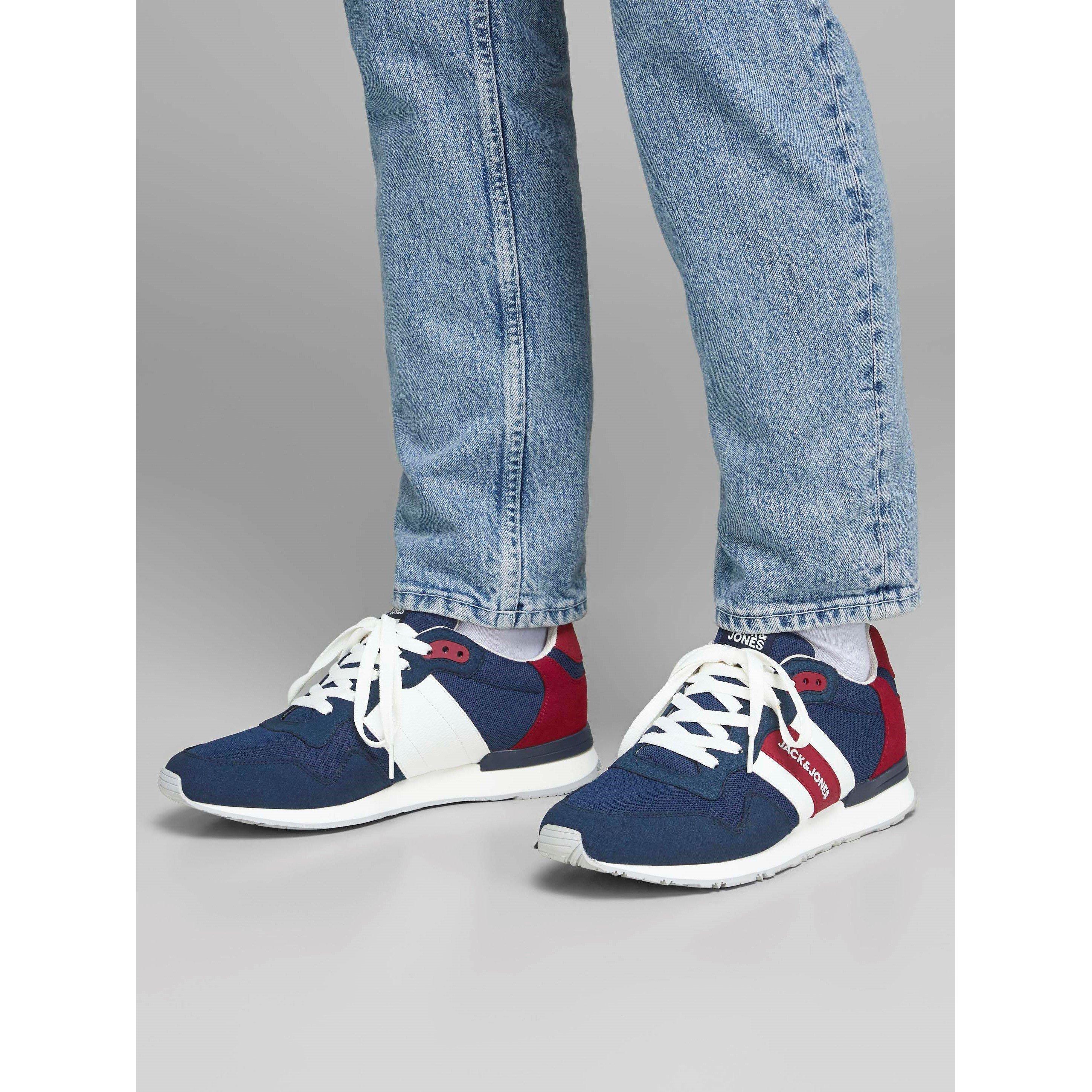 Majolika-Blau - Jack and Jones - Stellar Mesh Majolica Trainers Mens - 2