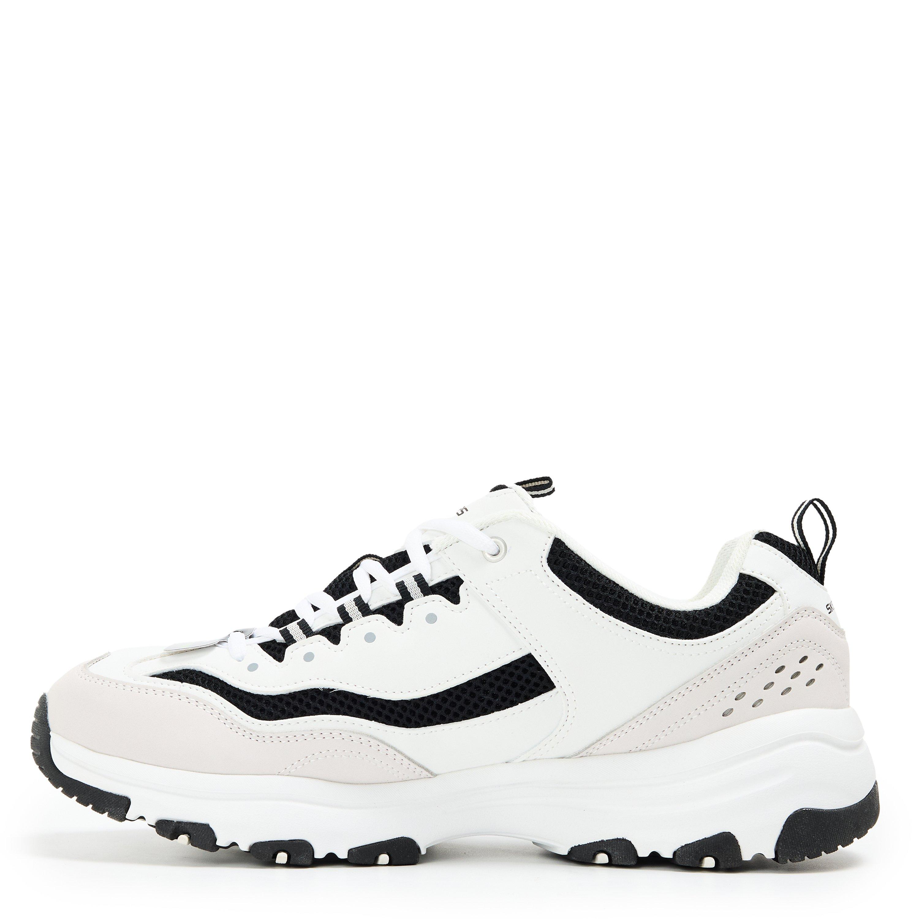 White/Black - Skechers - Men's Casual Low-Top Trainers - 2