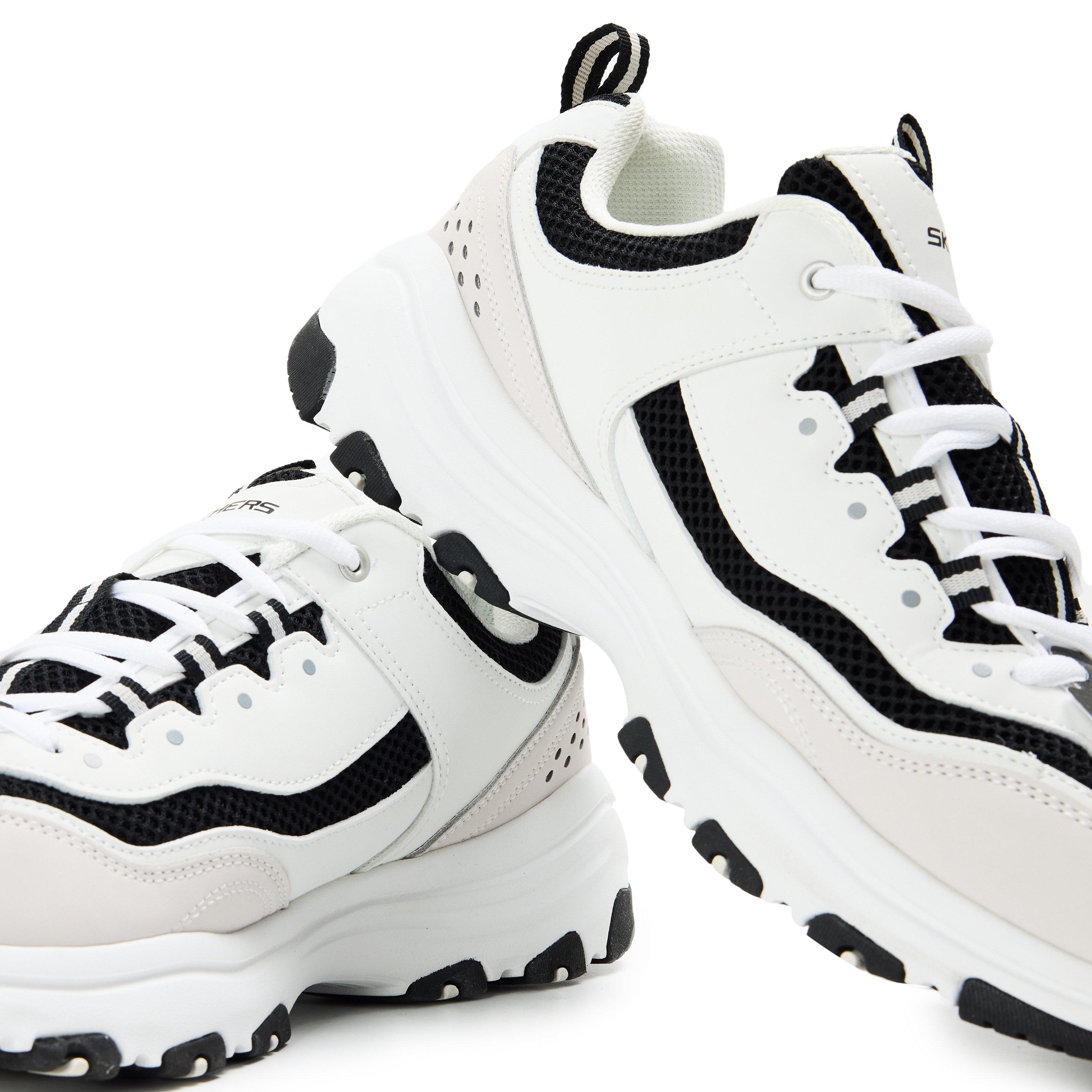 White/Black - Skechers - Men's Casual Low-Top Trainers - 3