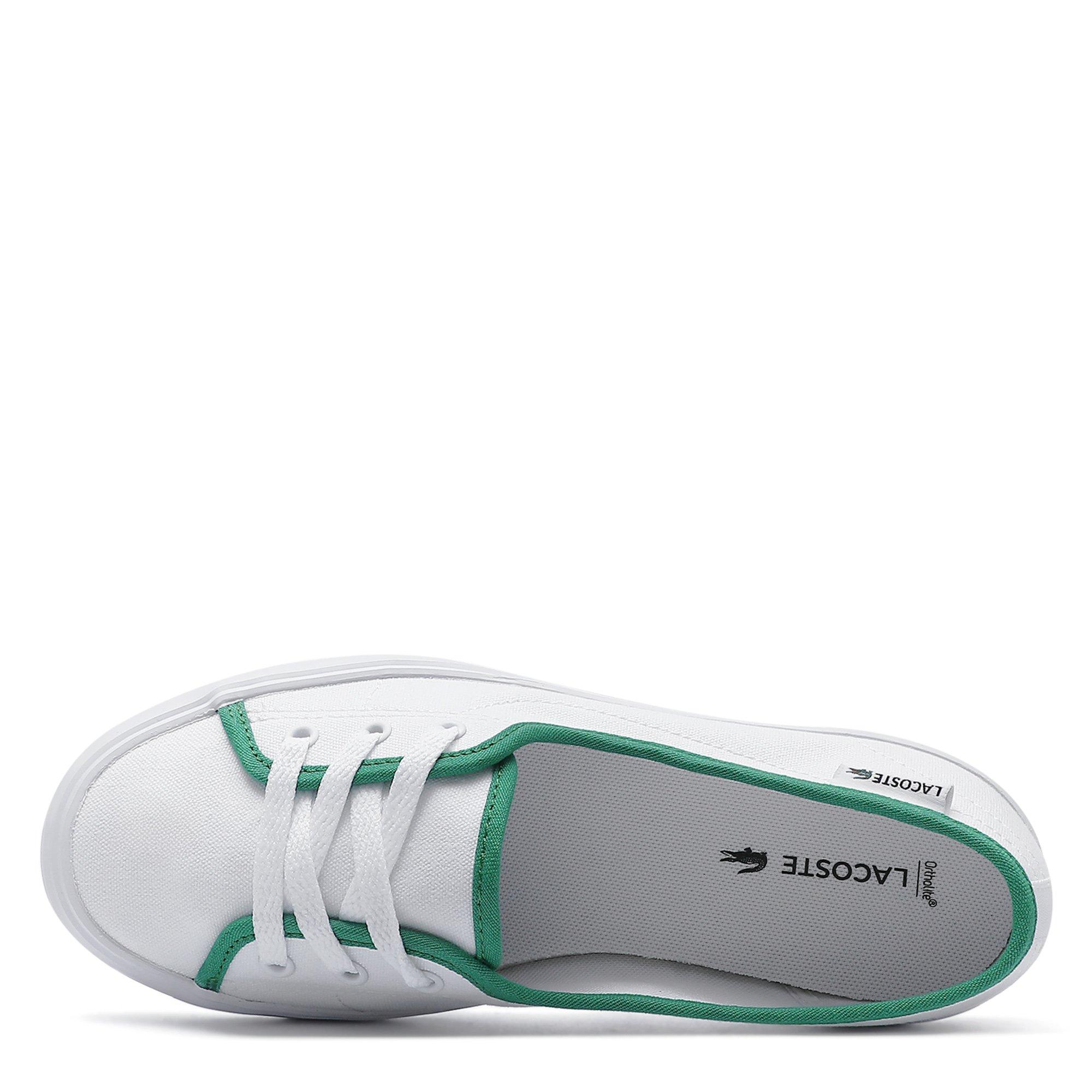 WHT/DK GRN - Lacoste - Trainers - 3