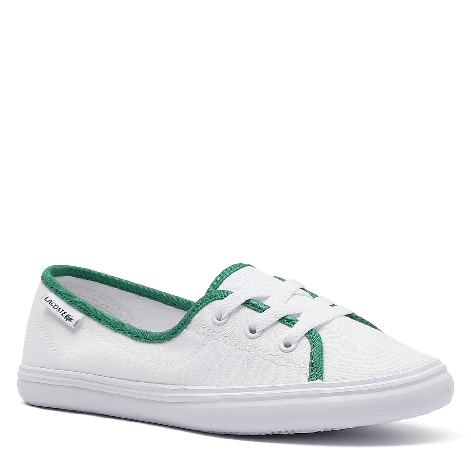 WHT/DK GRN - Lacoste - Trainers - 5