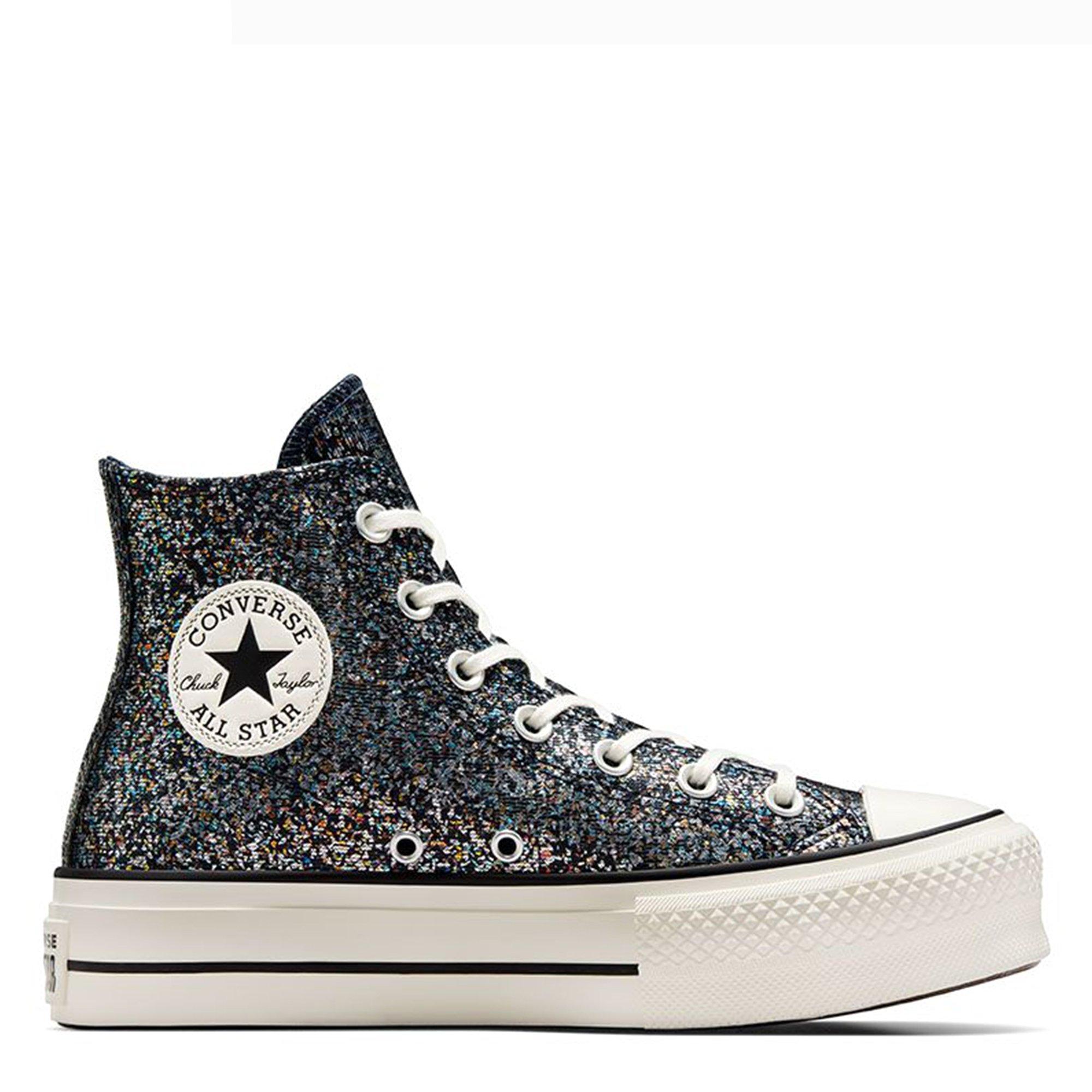 ShinefettiBlack - Converse - CTAS Lift Platform Glitter - 1