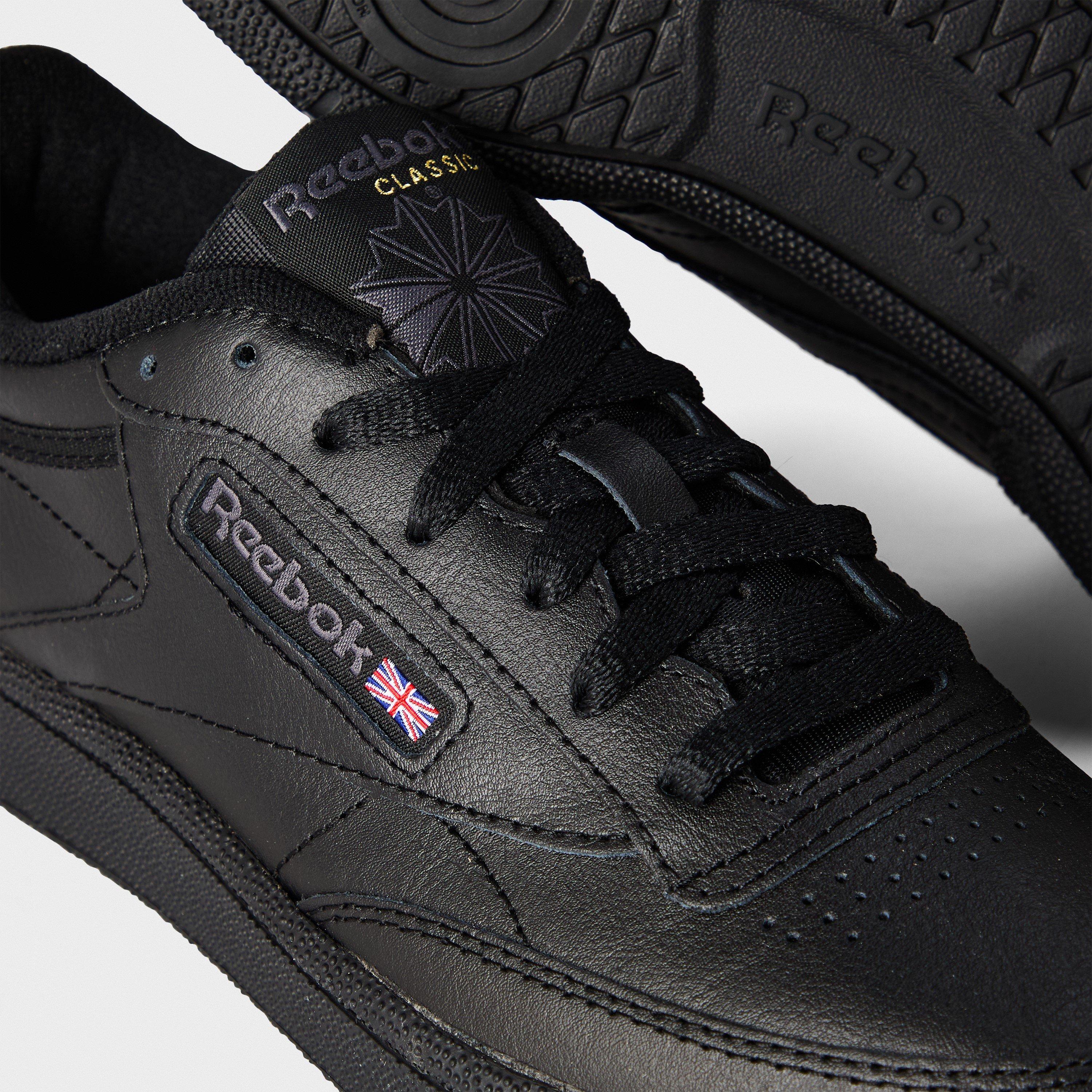 INT-BLACK/CHARC - Reebok - CLUB C 85 Casual Low-Top Trainers - 3