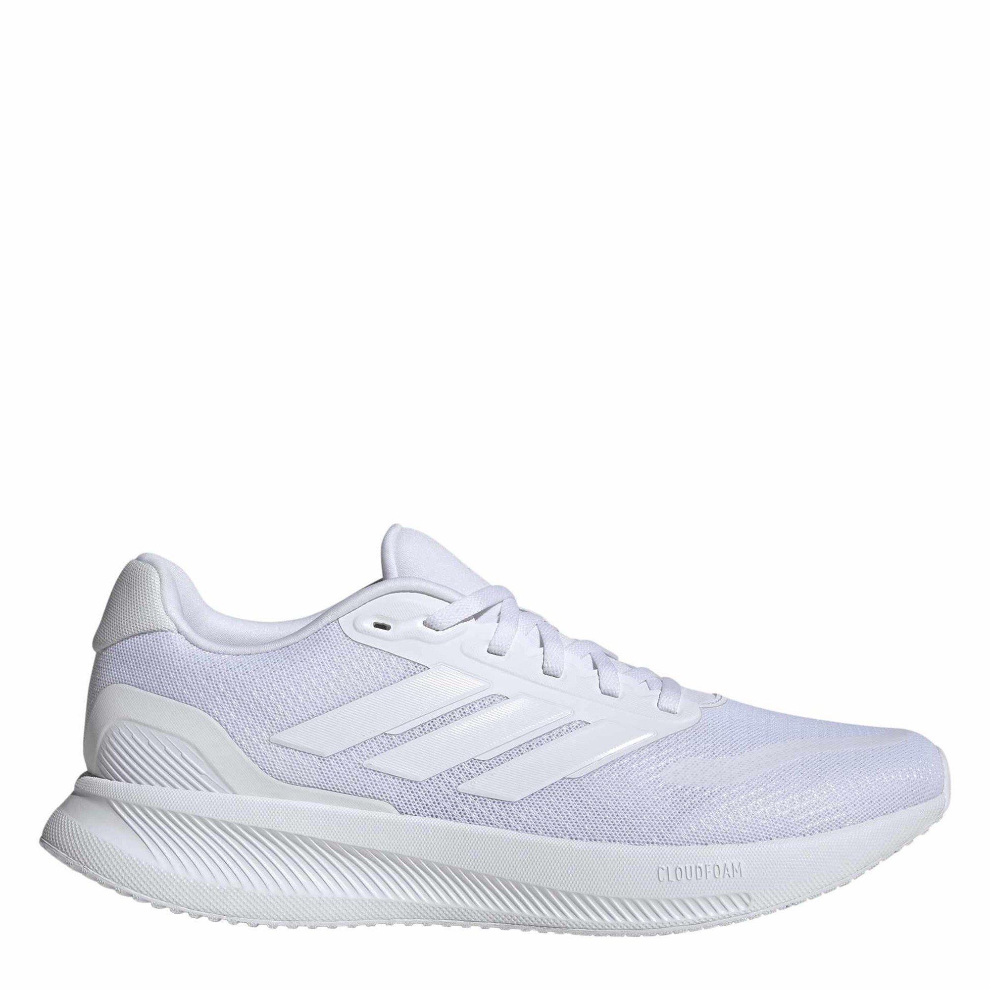 Adidas Men's Run Falcon 5 Trainers - Triple White - 10.5(45.3)