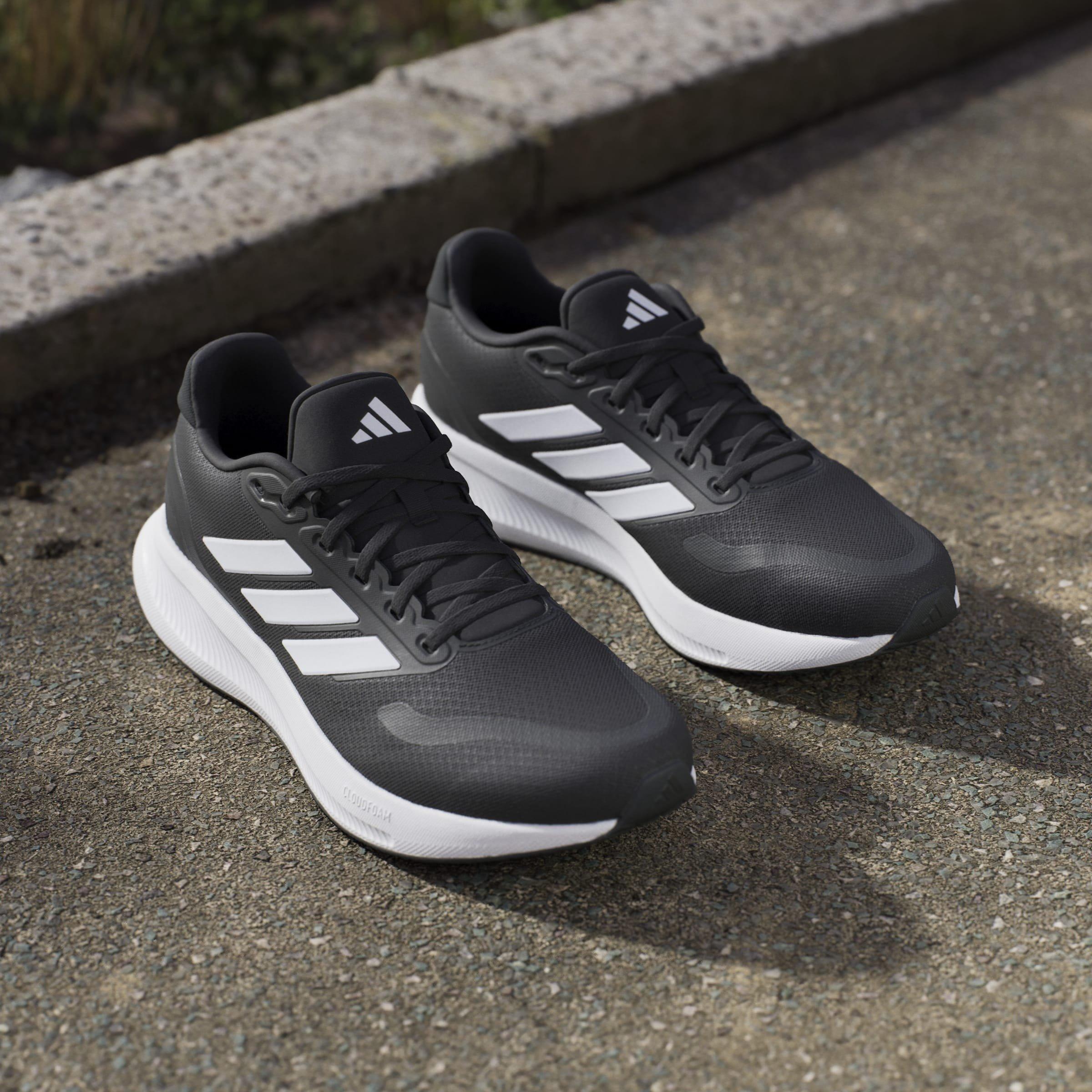Black/White - adidas - Run Falcon 5 Trainers Mens - 15