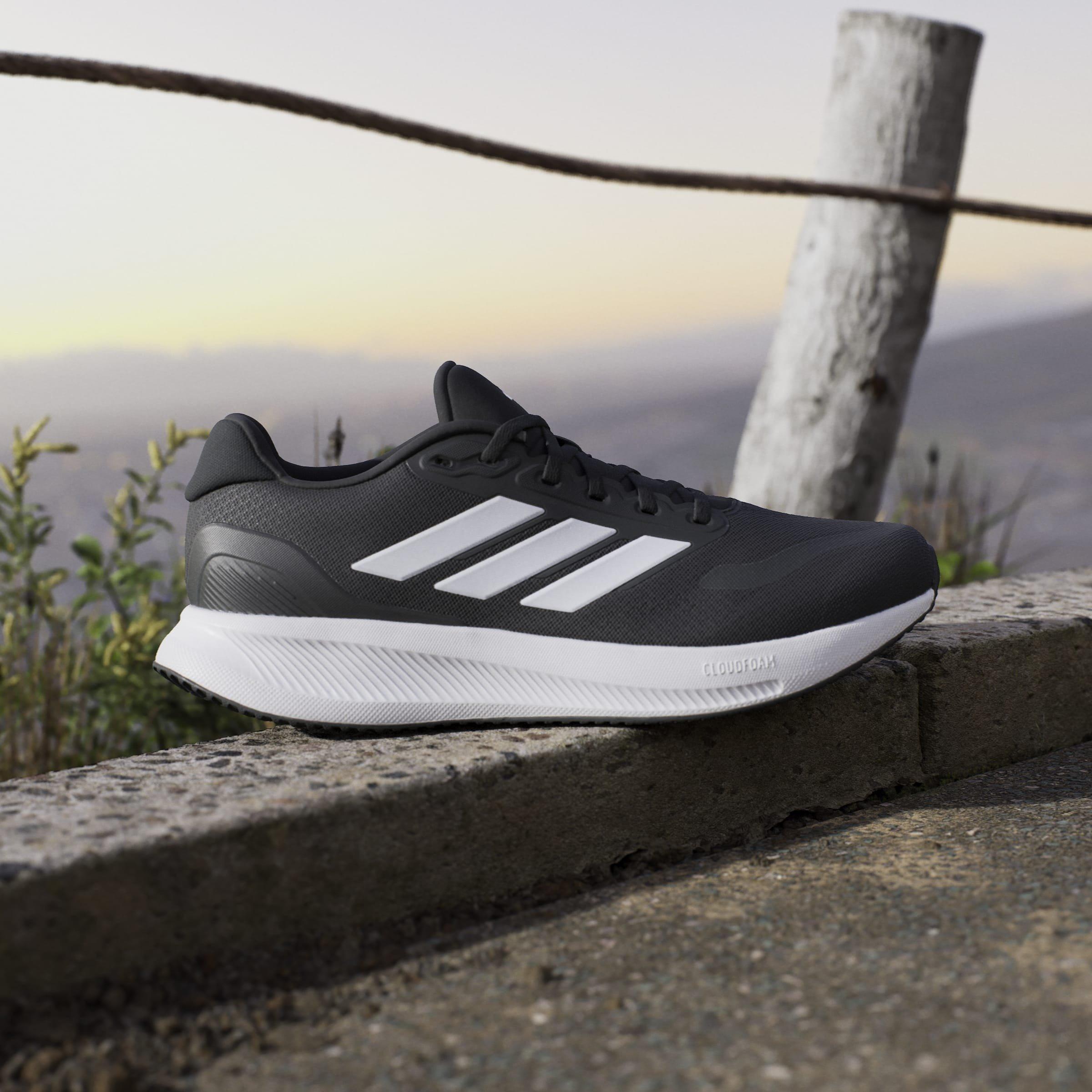 Black/White - adidas - Run Falcon 5 Trainers Mens - 10