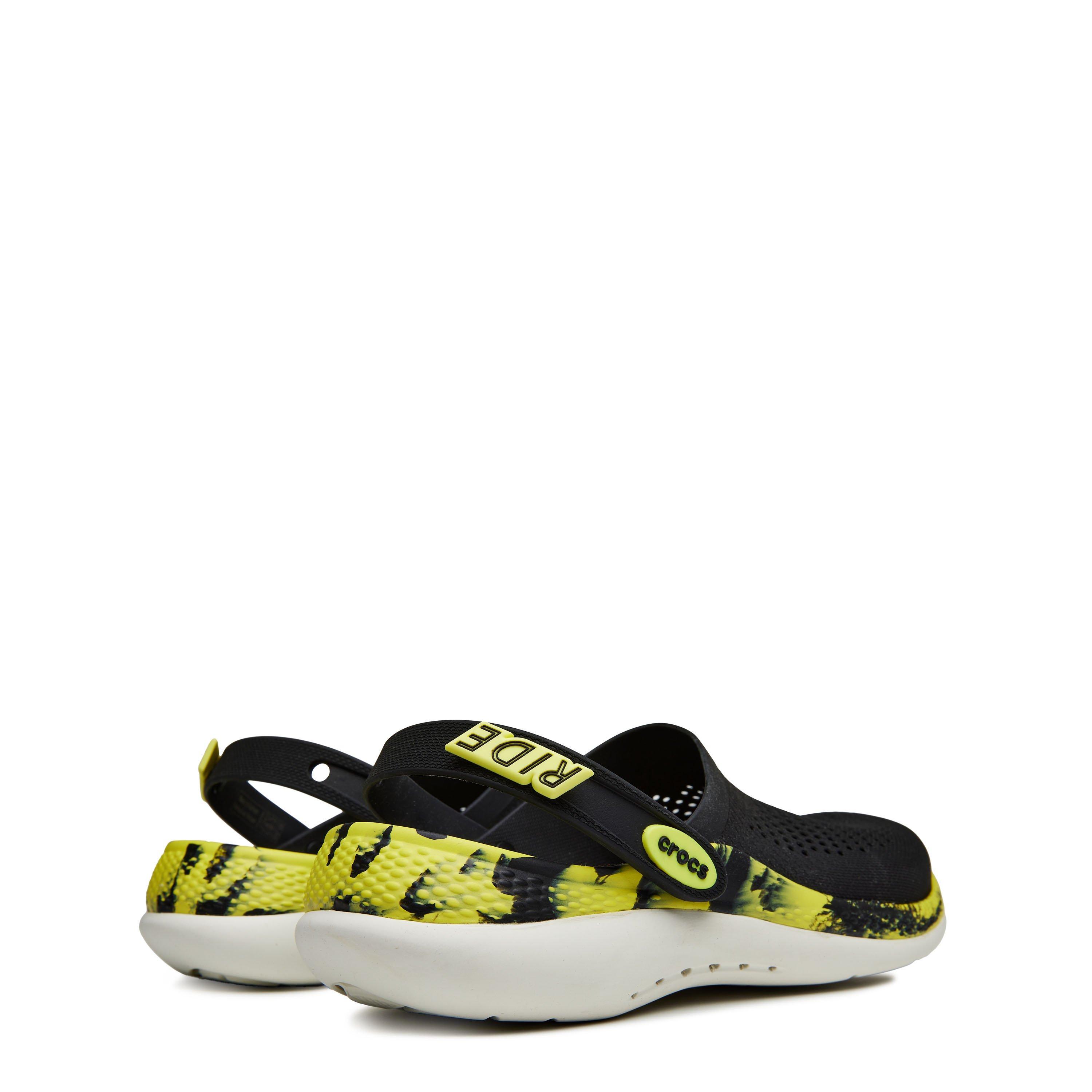 Schwarz/Zitrusfrucht - Crocs - Men's LiteRide Low-Top Trainers - 4