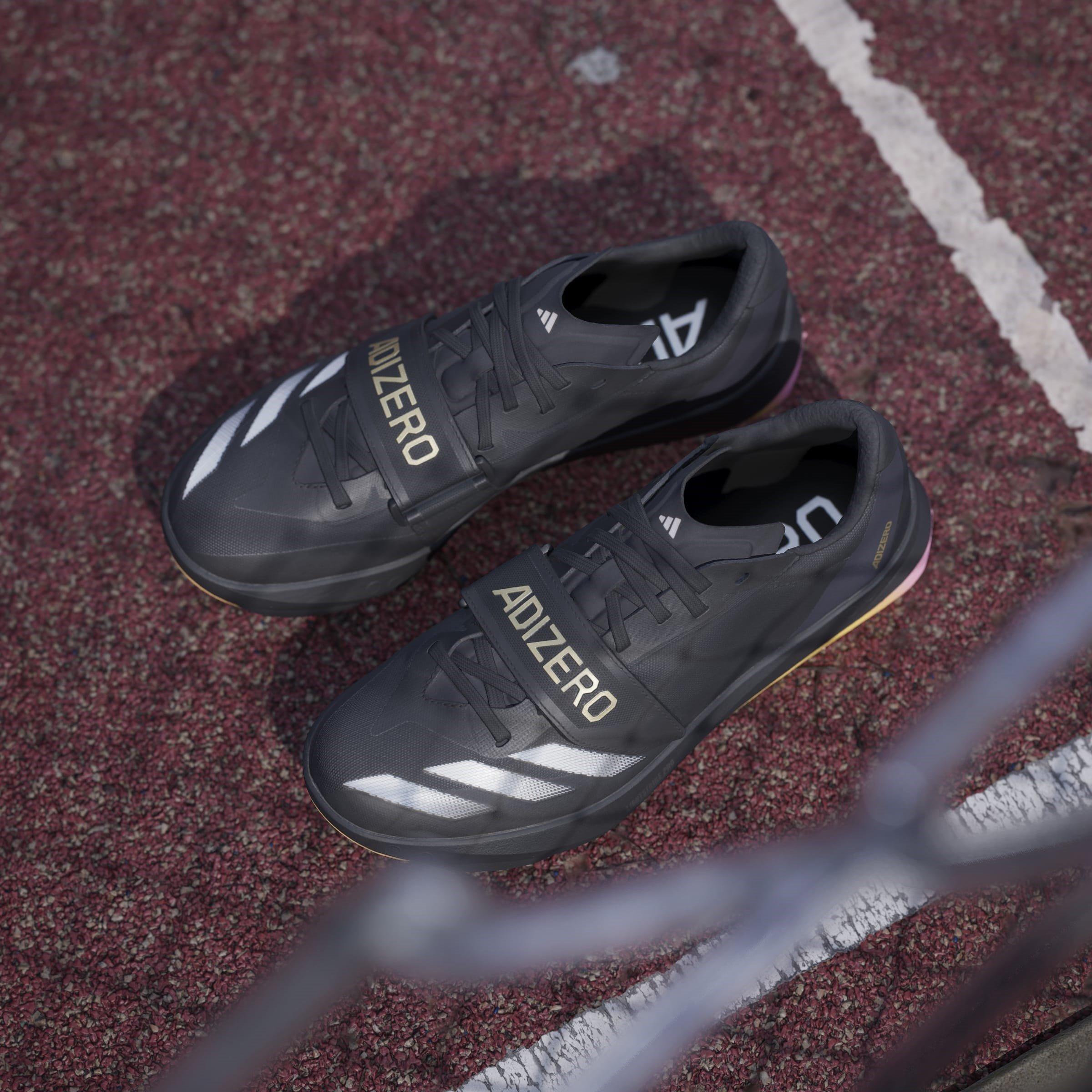 Blk/Met/Sprk - adidas - Adizero TJ/PV Track and Field Shoes Mens - 15