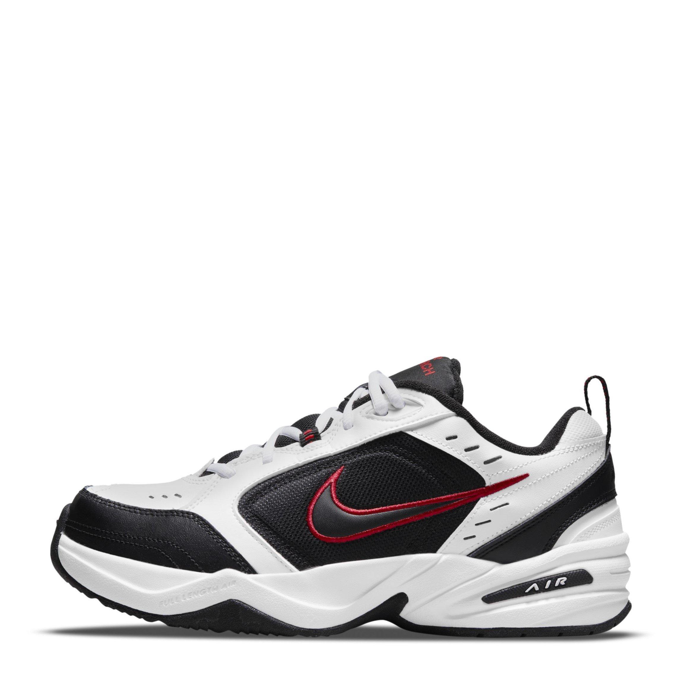White/Black - Nike - Air Monarch IV Mens Workout Shoes - 2