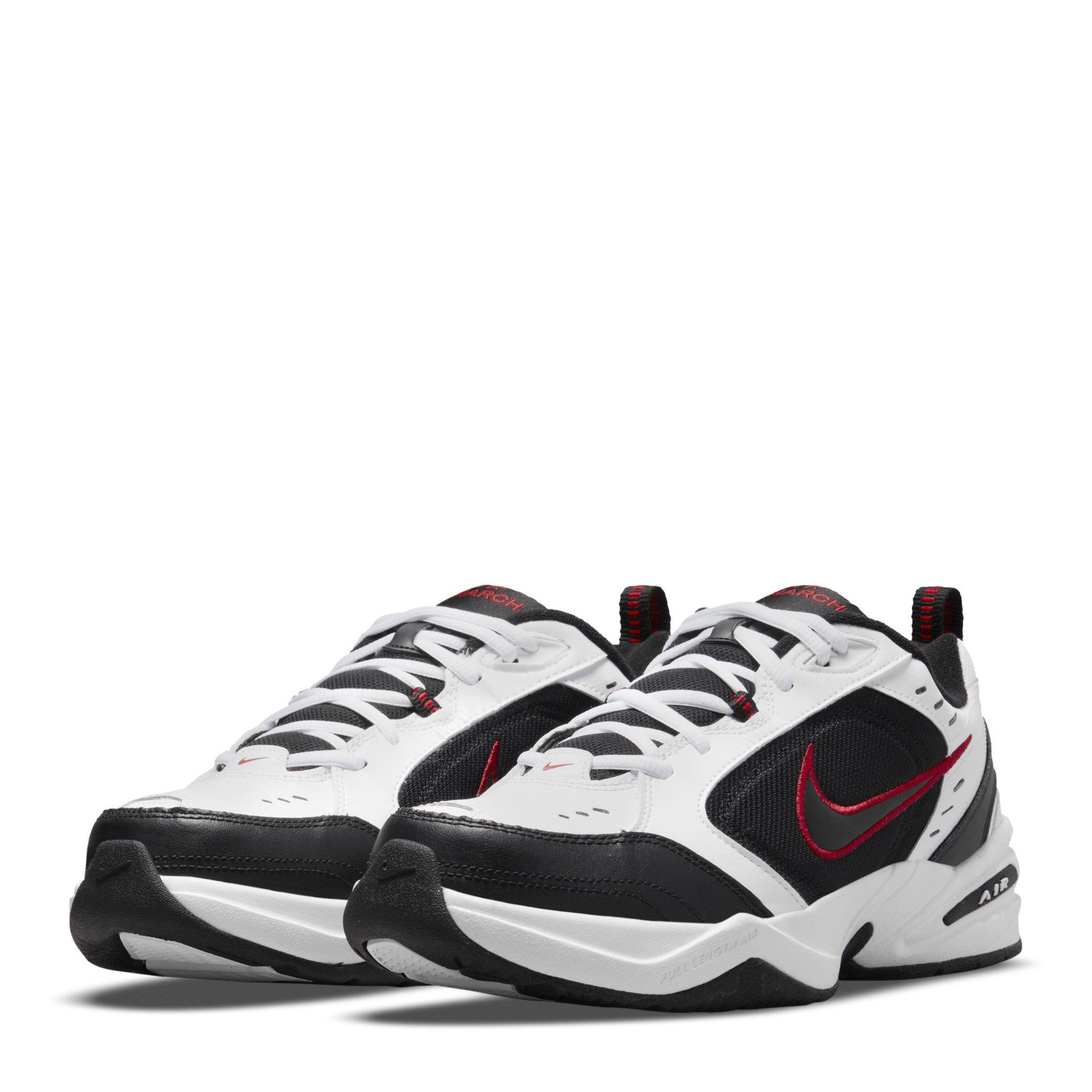 White/Black - Nike - Air Monarch IV Mens Workout Shoes - 4