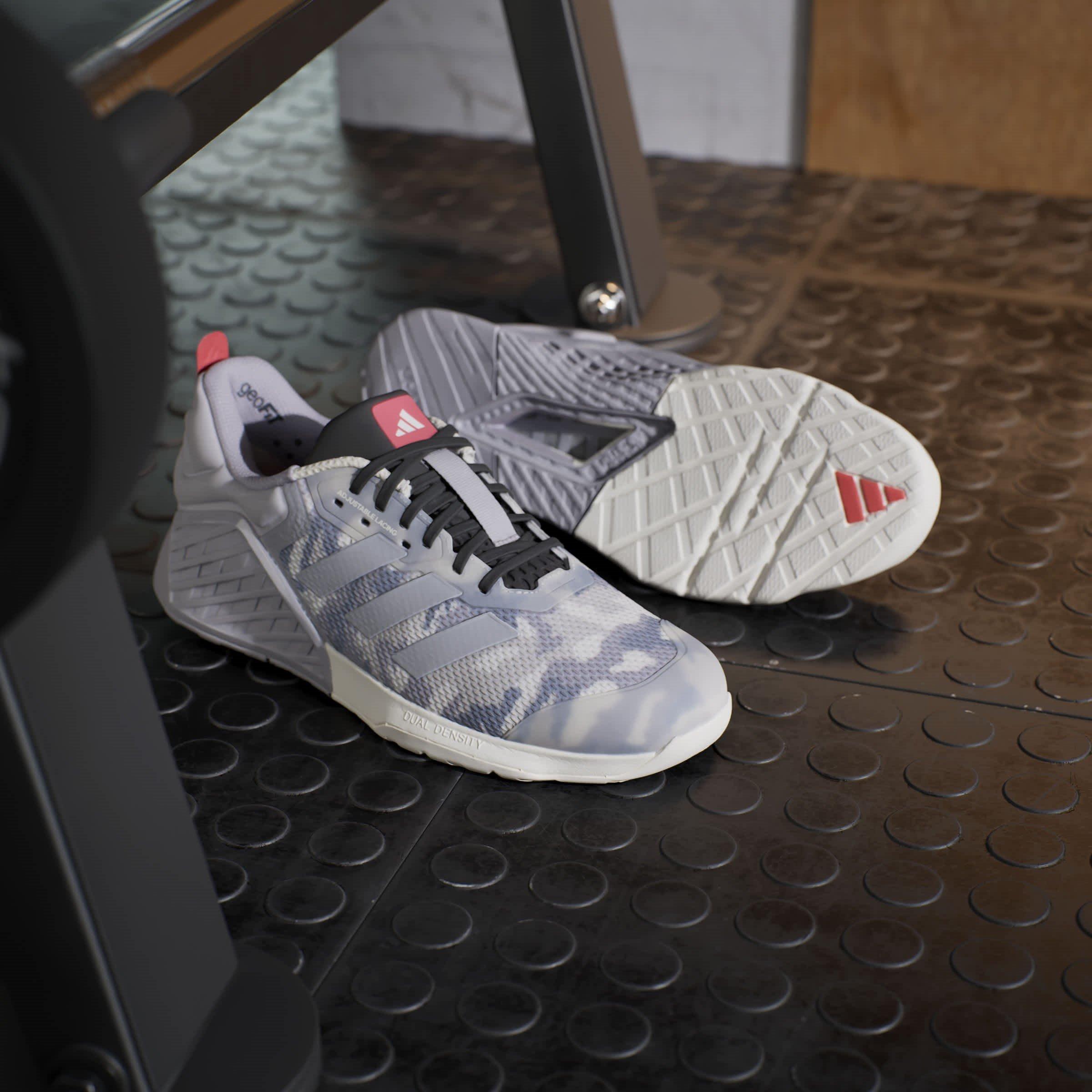 Kreda Bijela/Glo - adidas - Dropset 3 Gfx Trainer Training Shoes Mens - 15