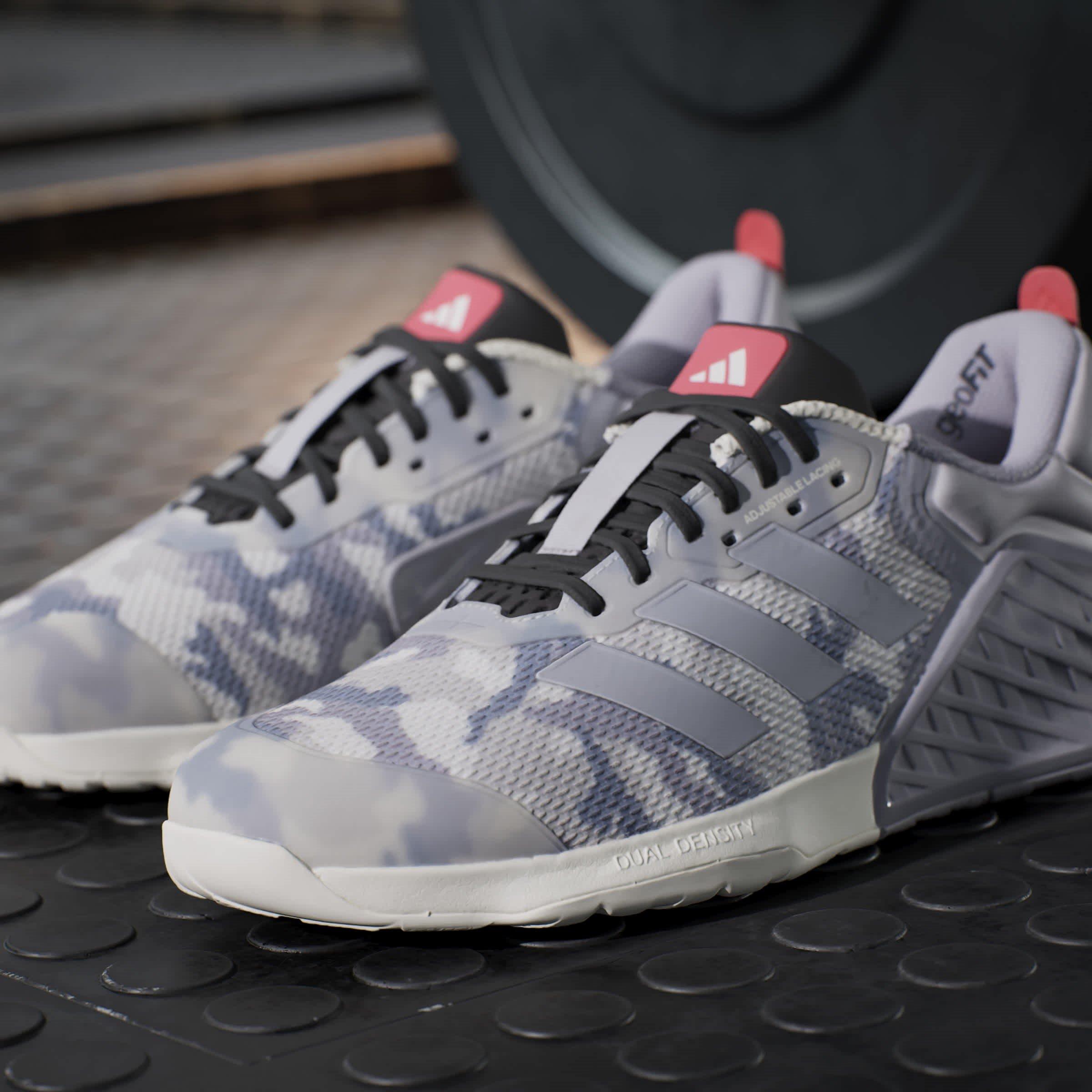 Kreda Bijela/Glo - adidas - Dropset 3 Gfx Trainer Training Shoes Mens - 16