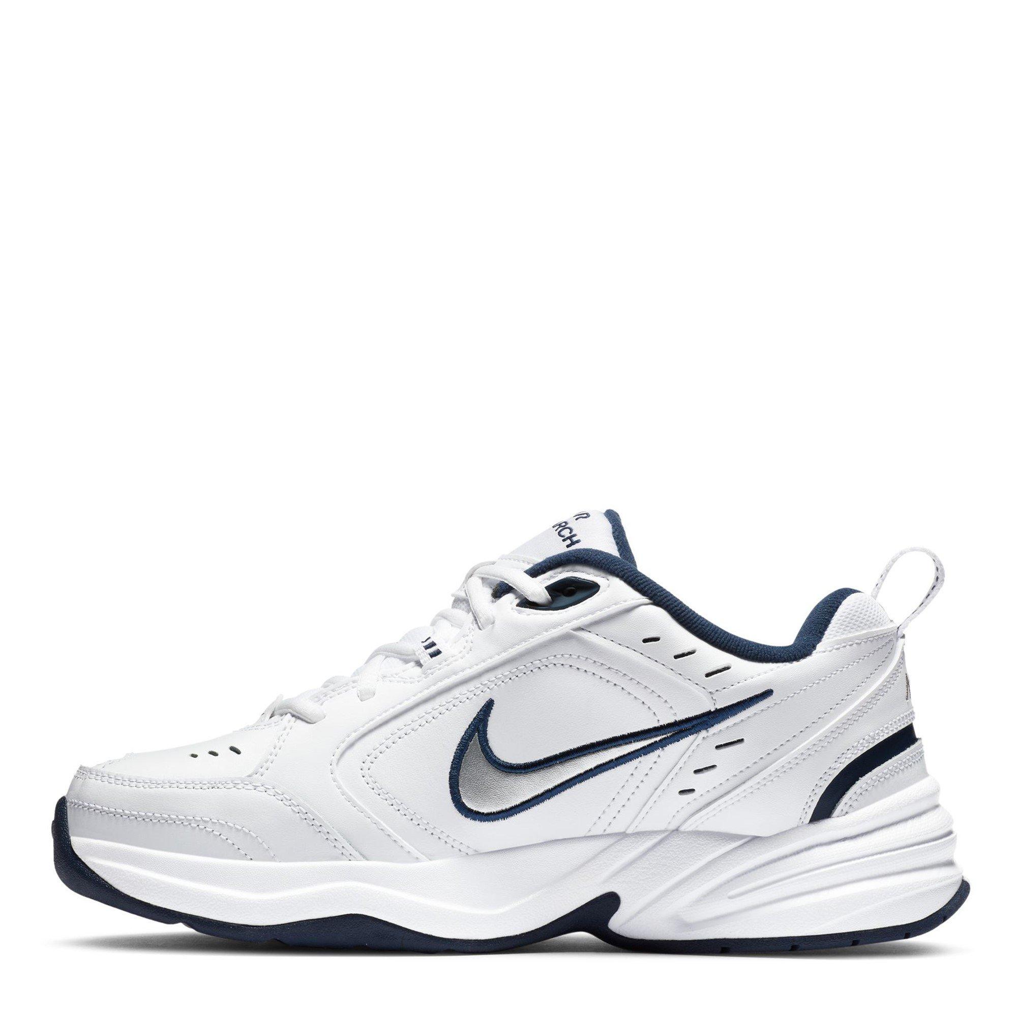 Weiß/Silber/Marineblau - Nike - Air Monarch IV Training Shoes Mens - 2