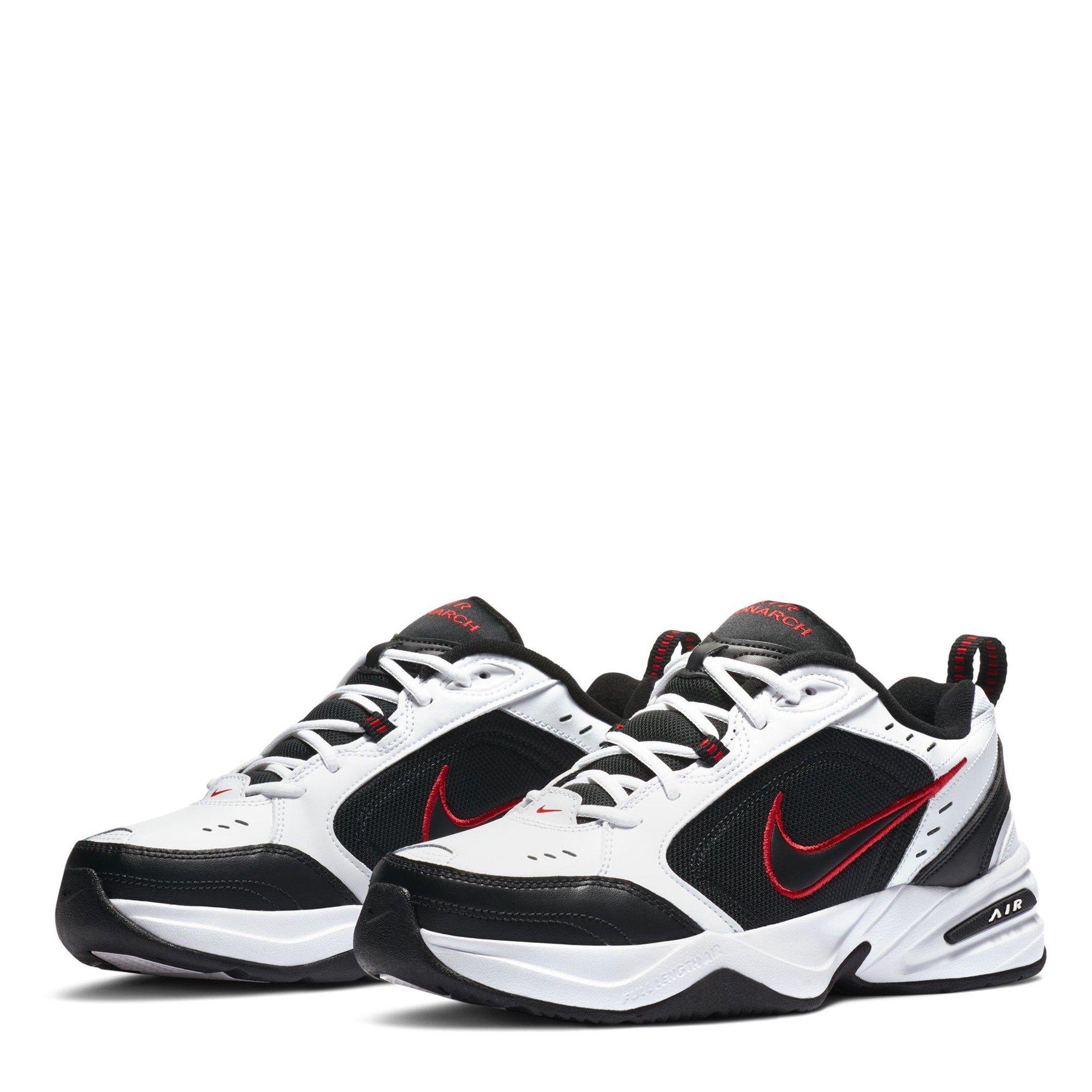 White/Black/Red - Nike - Air Monarch IV Training Shoes Mens - 5