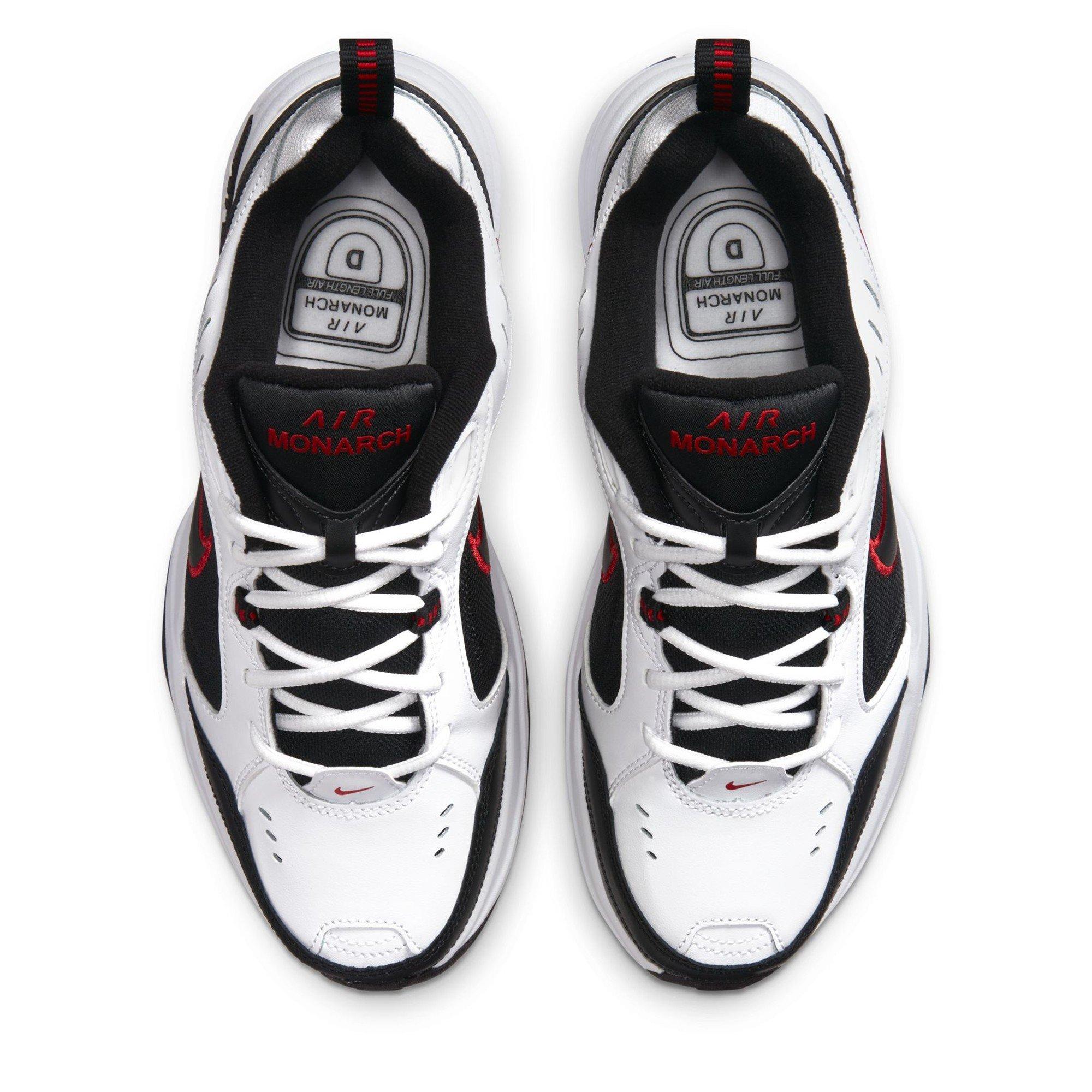 White/Black/Red - Nike - Air Monarch IV Training Shoes Mens - 8