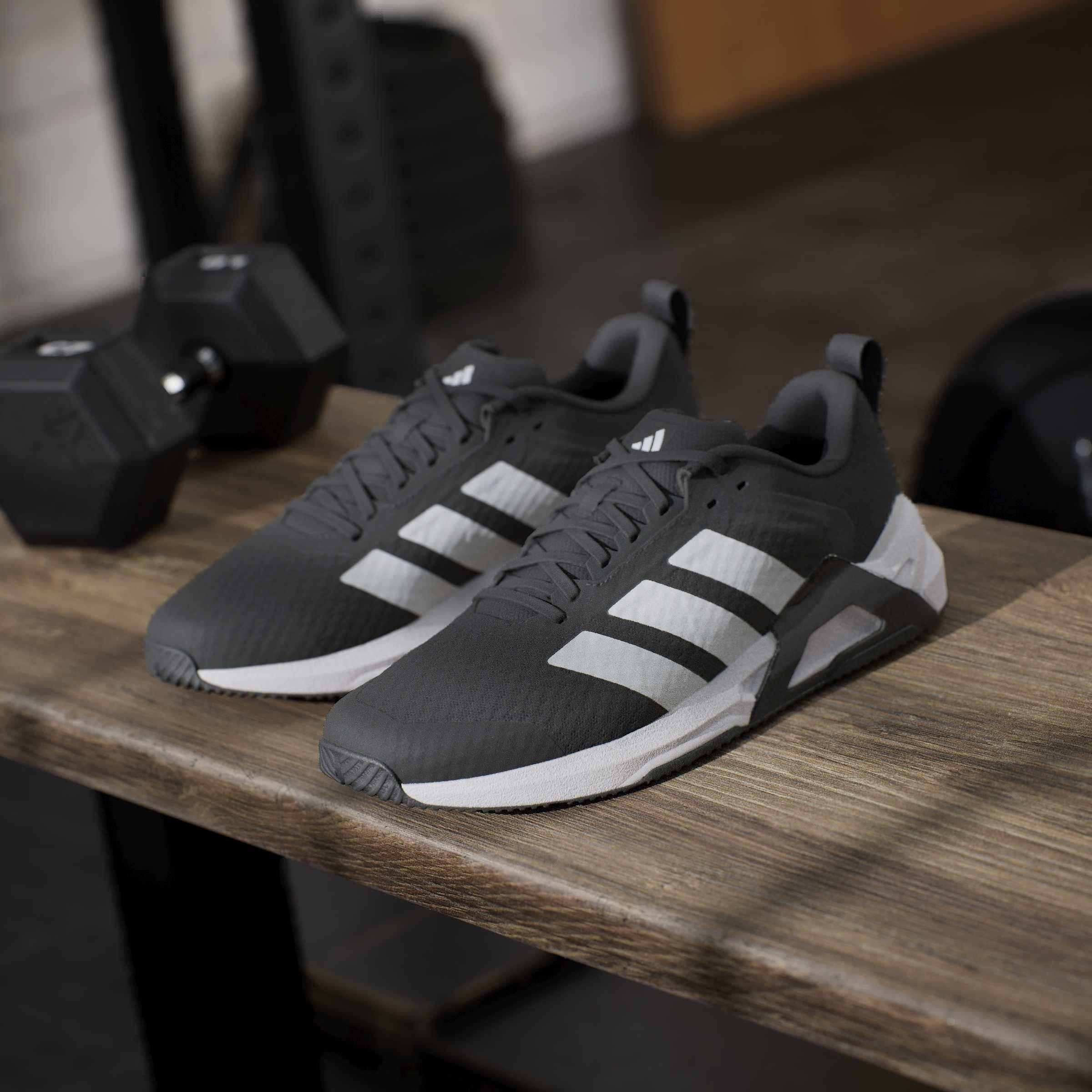 Black/White/Red - adidas - Dropset Control Mens Training Shoes - 12