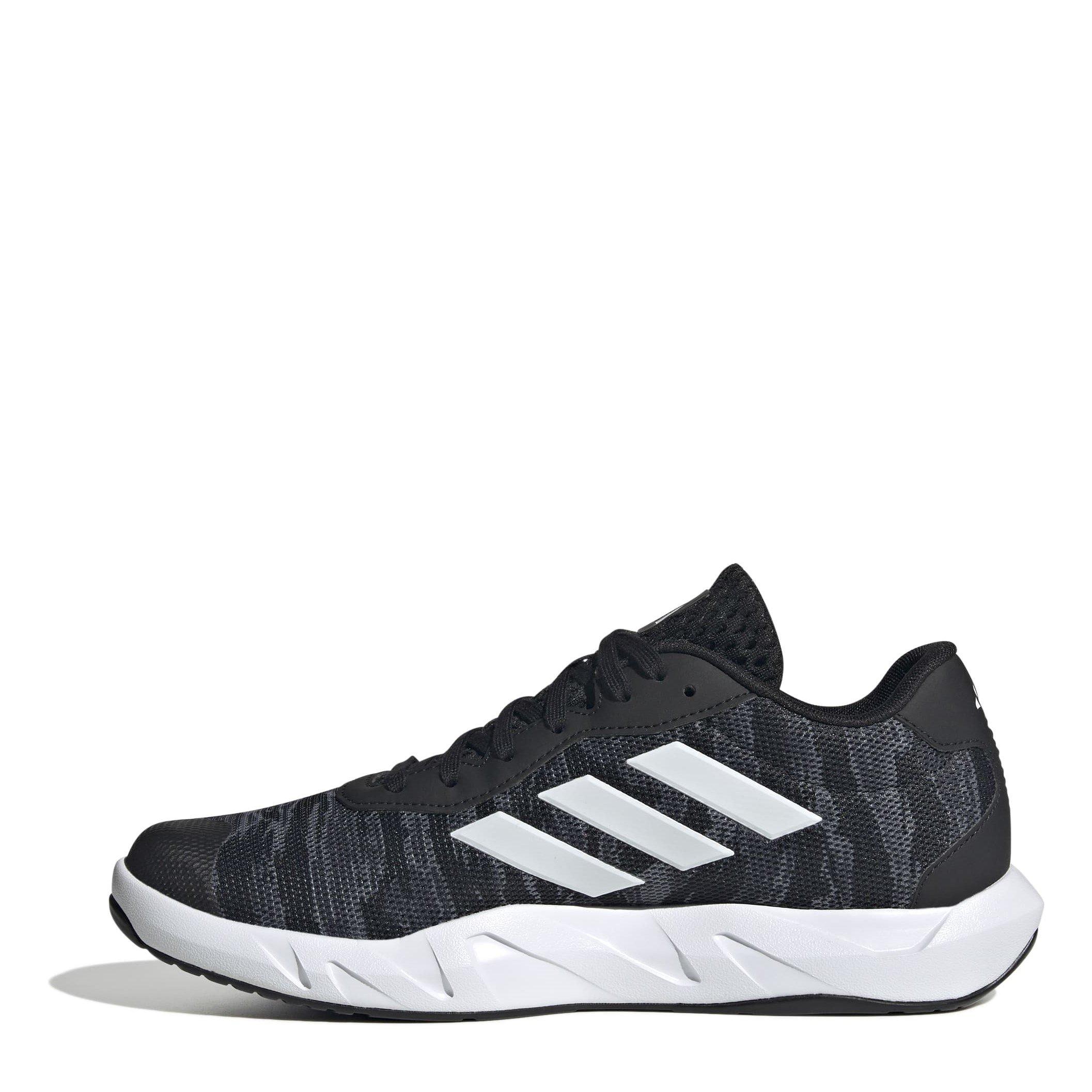 Grey/White/CBlk - adidas - Amplimove Versatile Training Shoes - 2