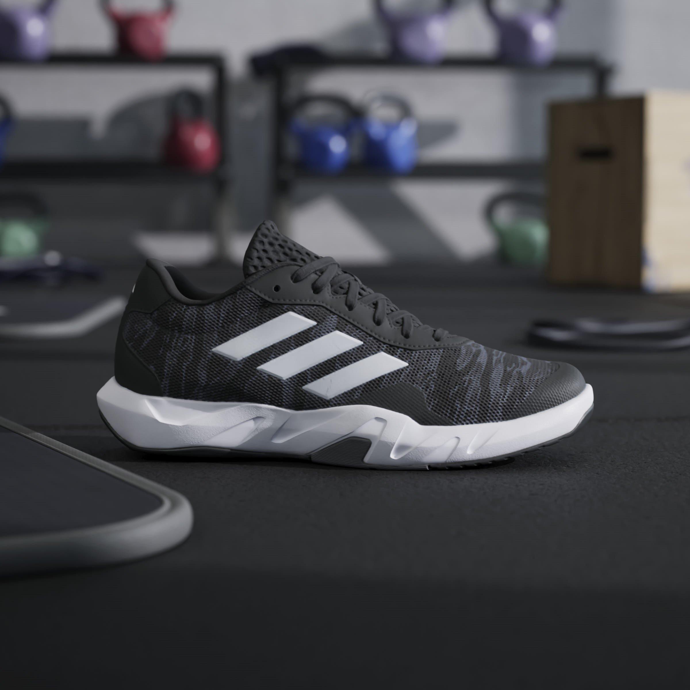 Grey/White/CBlk - adidas - Amplimove Versatile Training Shoes - 11