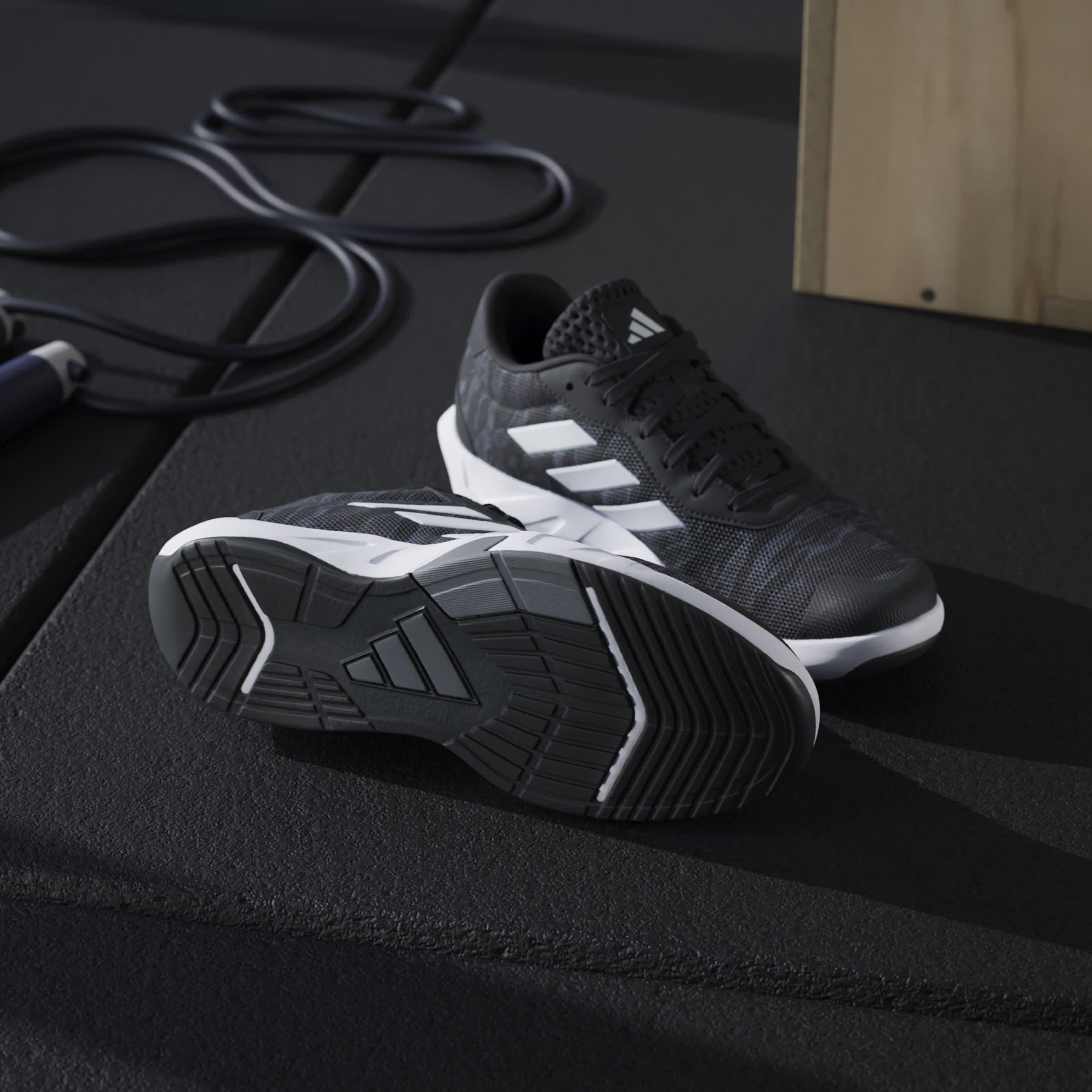 Grey/White/CBlk - adidas - Amplimove Versatile Training Shoes - 12