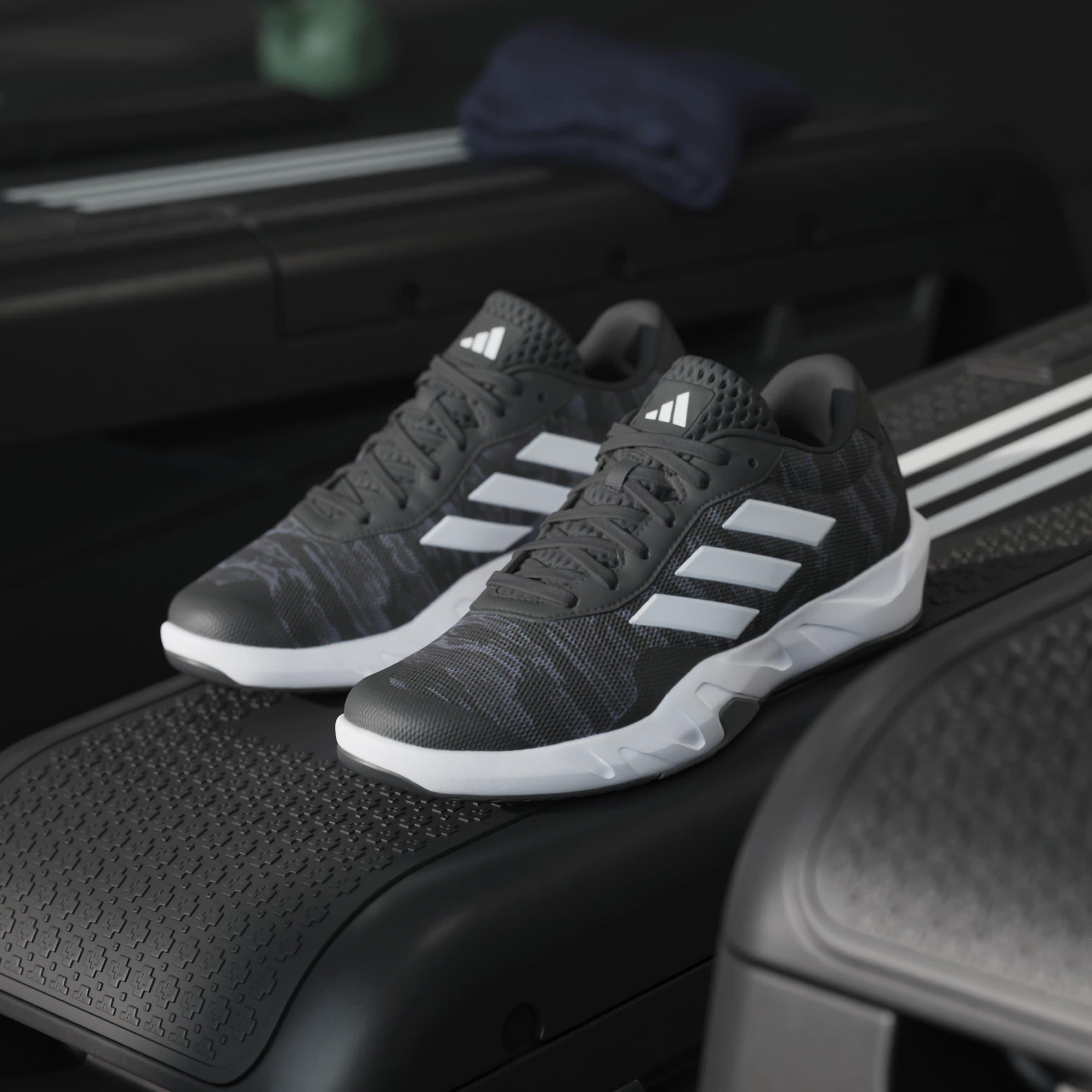 Grey/White/CBlk - adidas - Amplimove Versatile Training Shoes - 13
