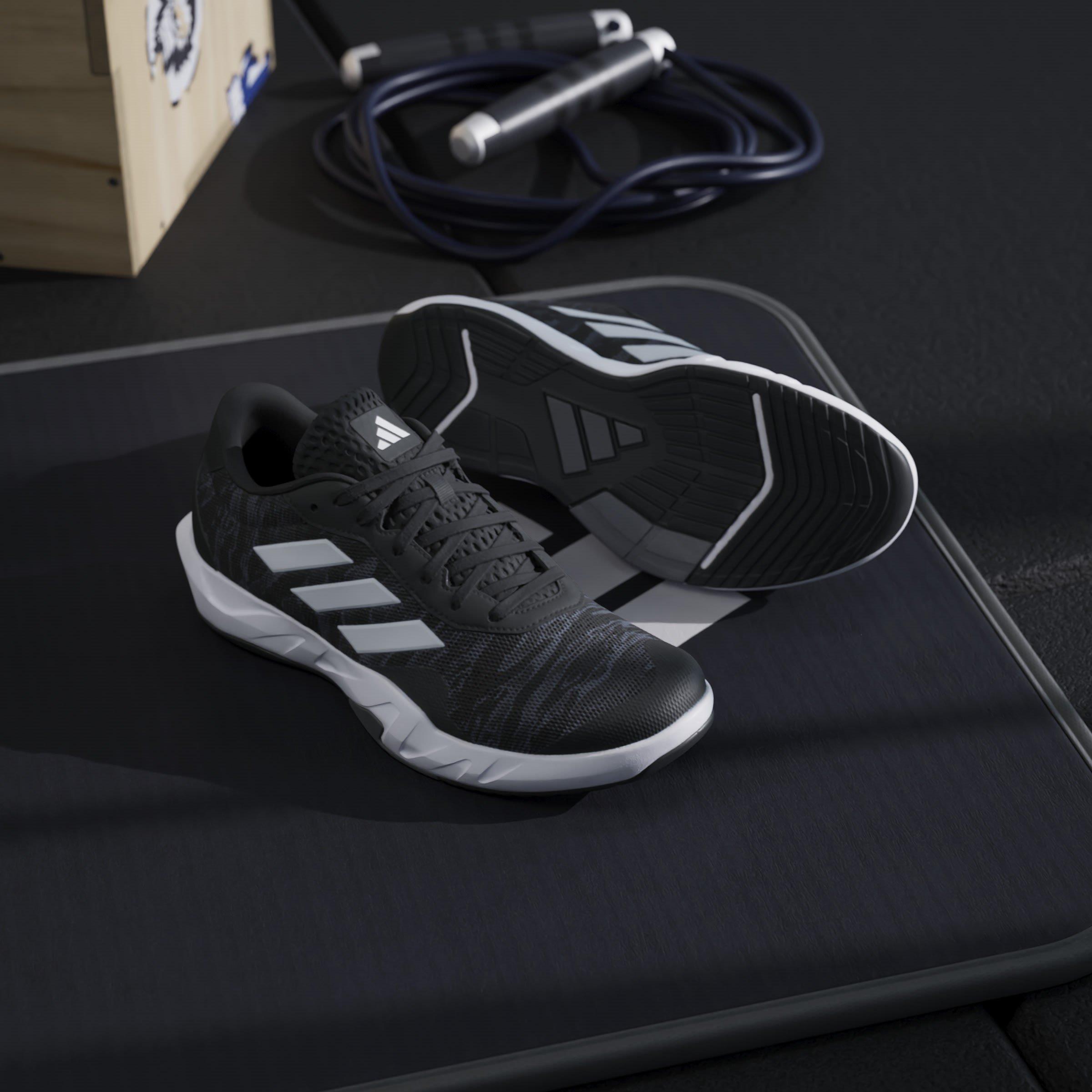 Grey/White/CBlk - adidas - Amplimove Versatile Training Shoes - 16