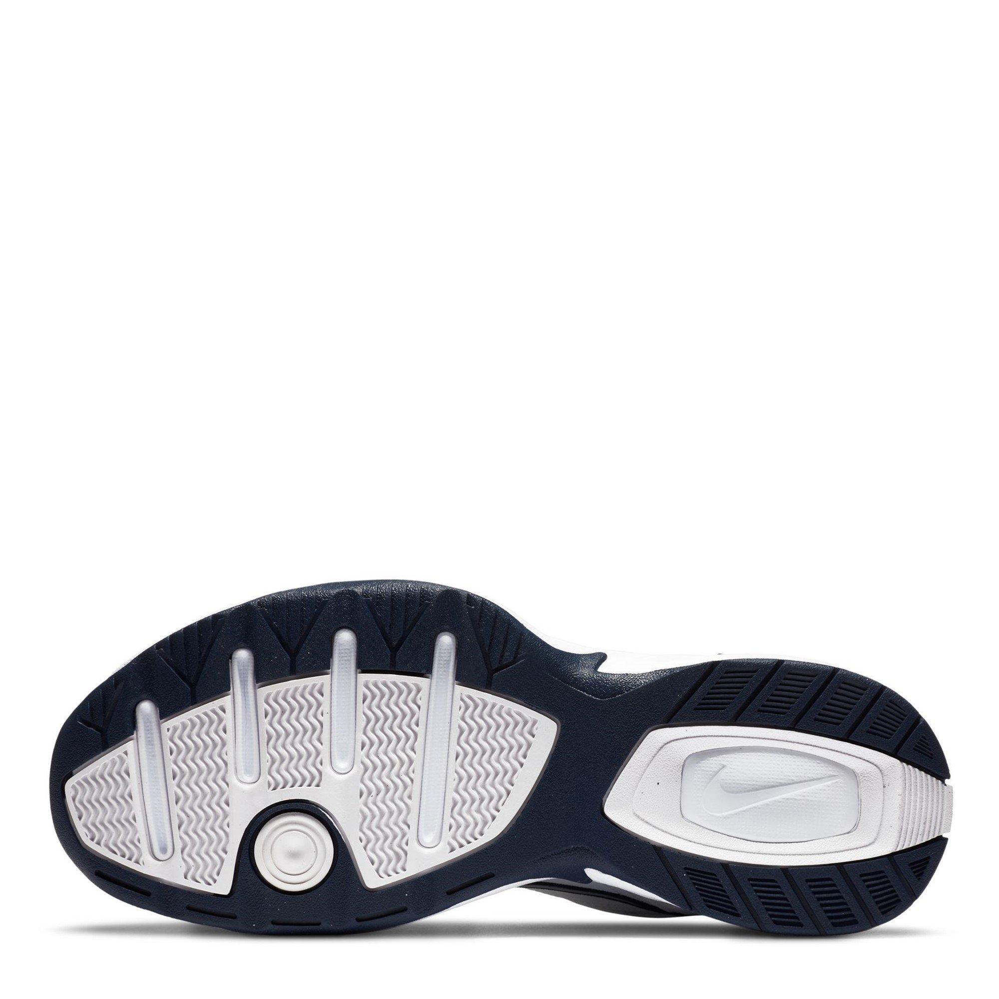 Wht/Met.Silver - Nike - Air Monarch IV Mens Workout Shoes - 6