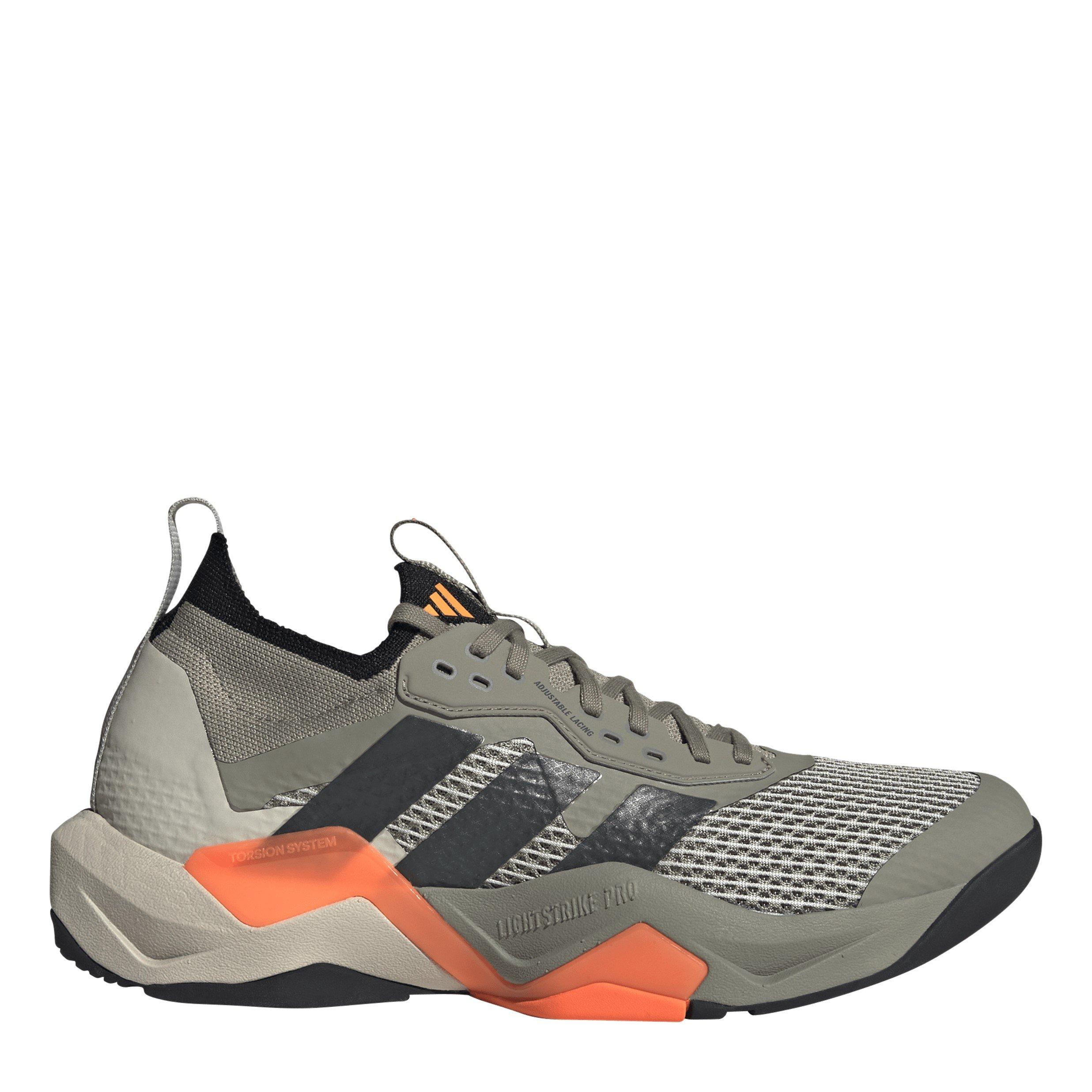 Adidas Men's Training Shoes - Silver/Orange - 9 (43.3)
