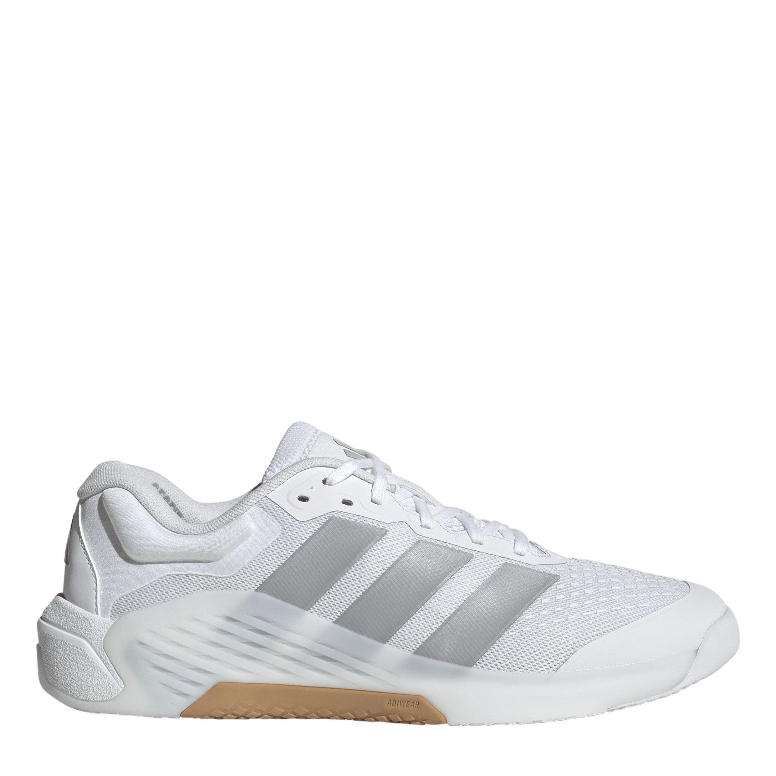 Adidas Men's Dropset 4 Pwr Training Shoes - White/Silver - 7 (40.7)