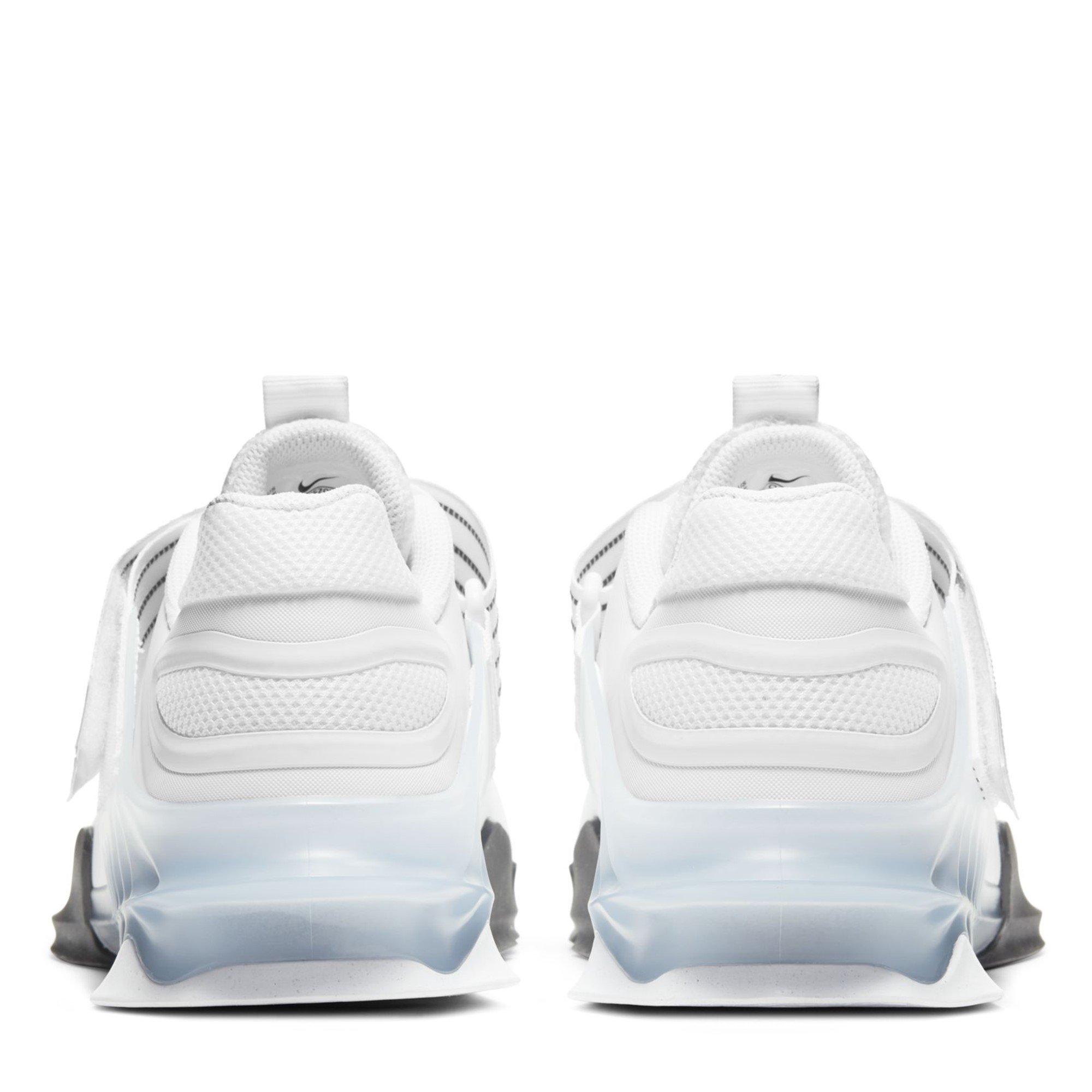 Wht/Blk - Nike - Nike Savaleos Weightlifting Shoe Training Shoes Unisex Adults - 6