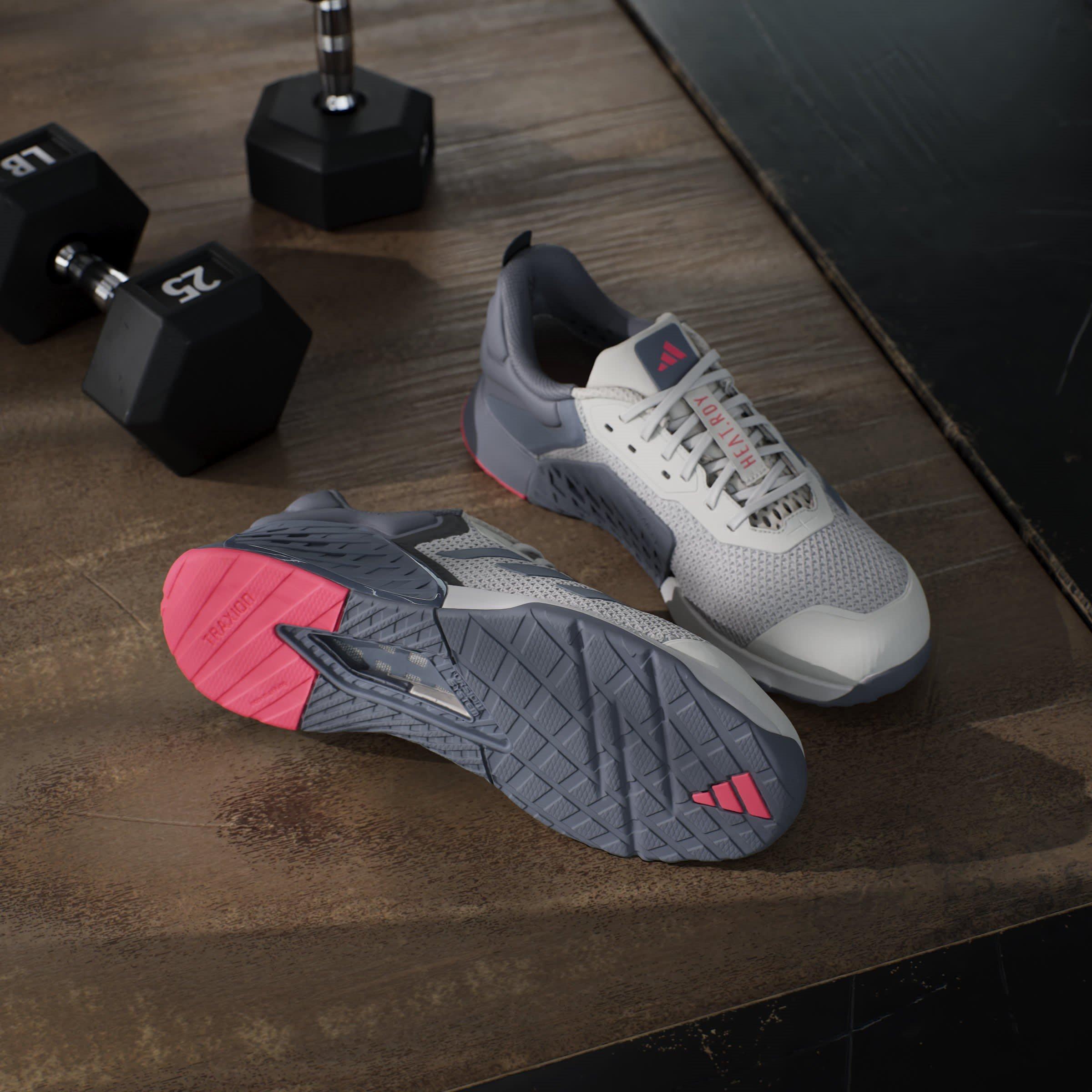 Alumina/Red - adidas - Dropset 3 Training Shoes - 12