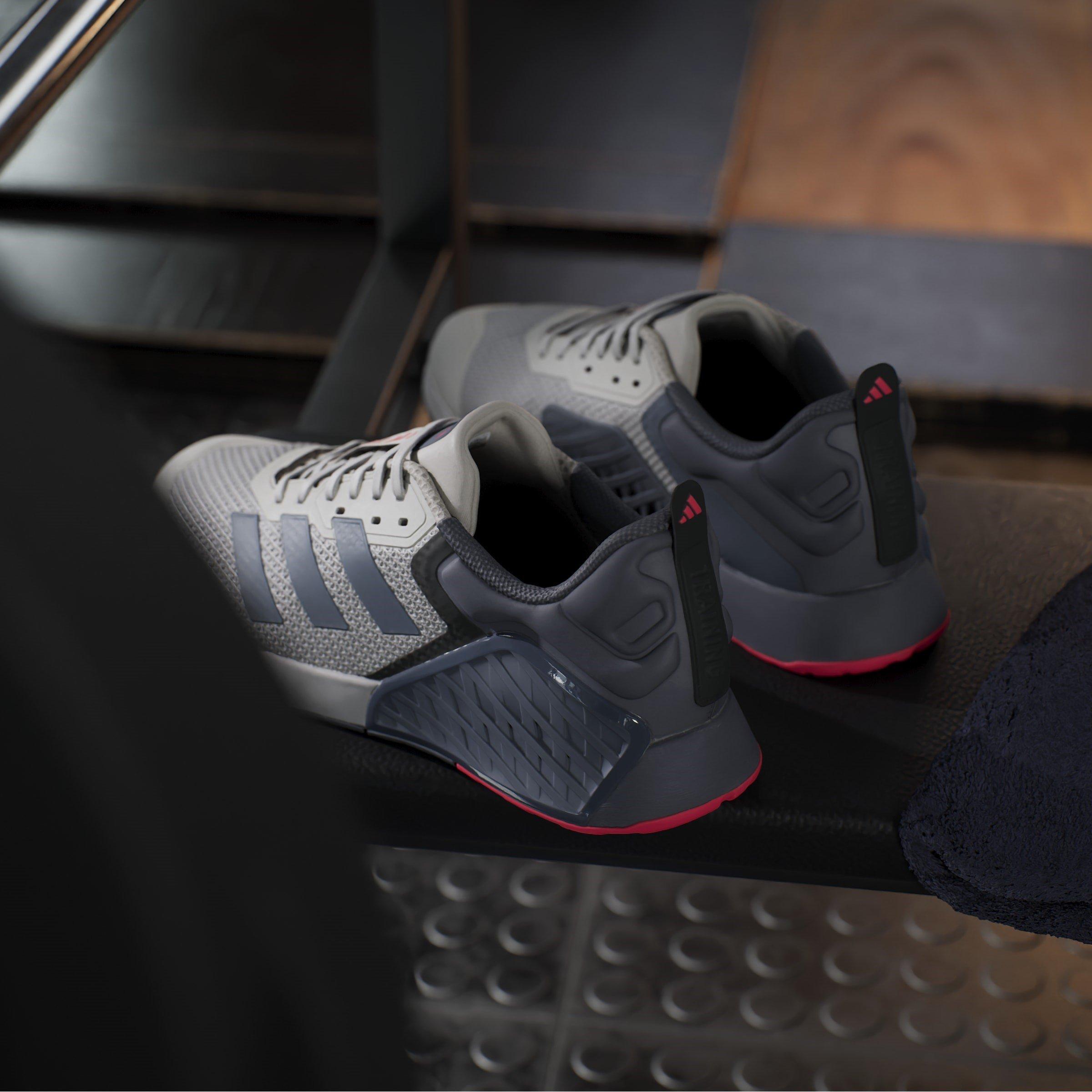 Alumina/Red - adidas - Dropset 3 Training Shoes - 14