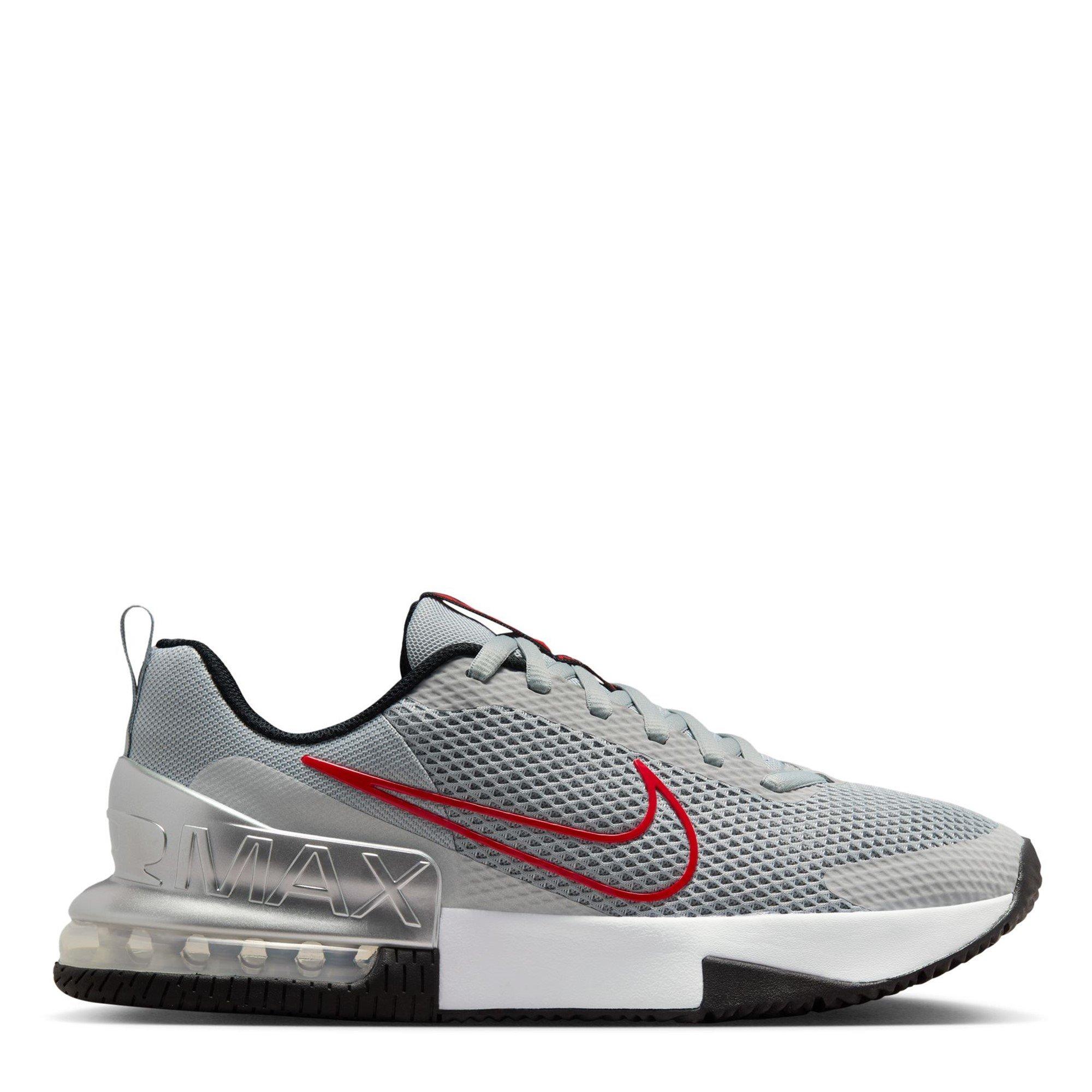 Nike Men's Air Max Alpha Trainer 6 Workout Shoes - Silver/Red - 10 (45)