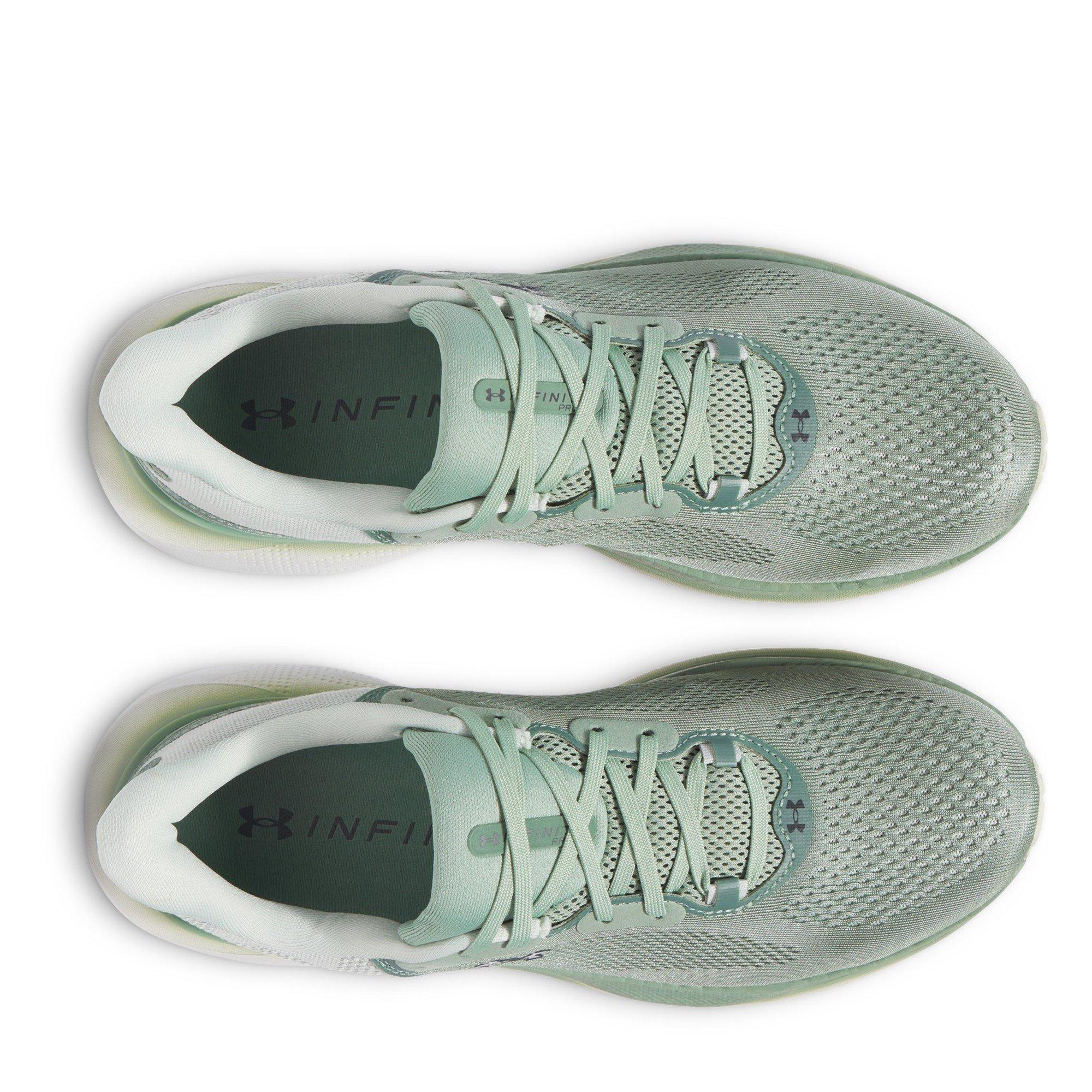 Verde/Verde/Negro - Under Armour - Men's Infinite Pro Entry Road Running Shoes - 4