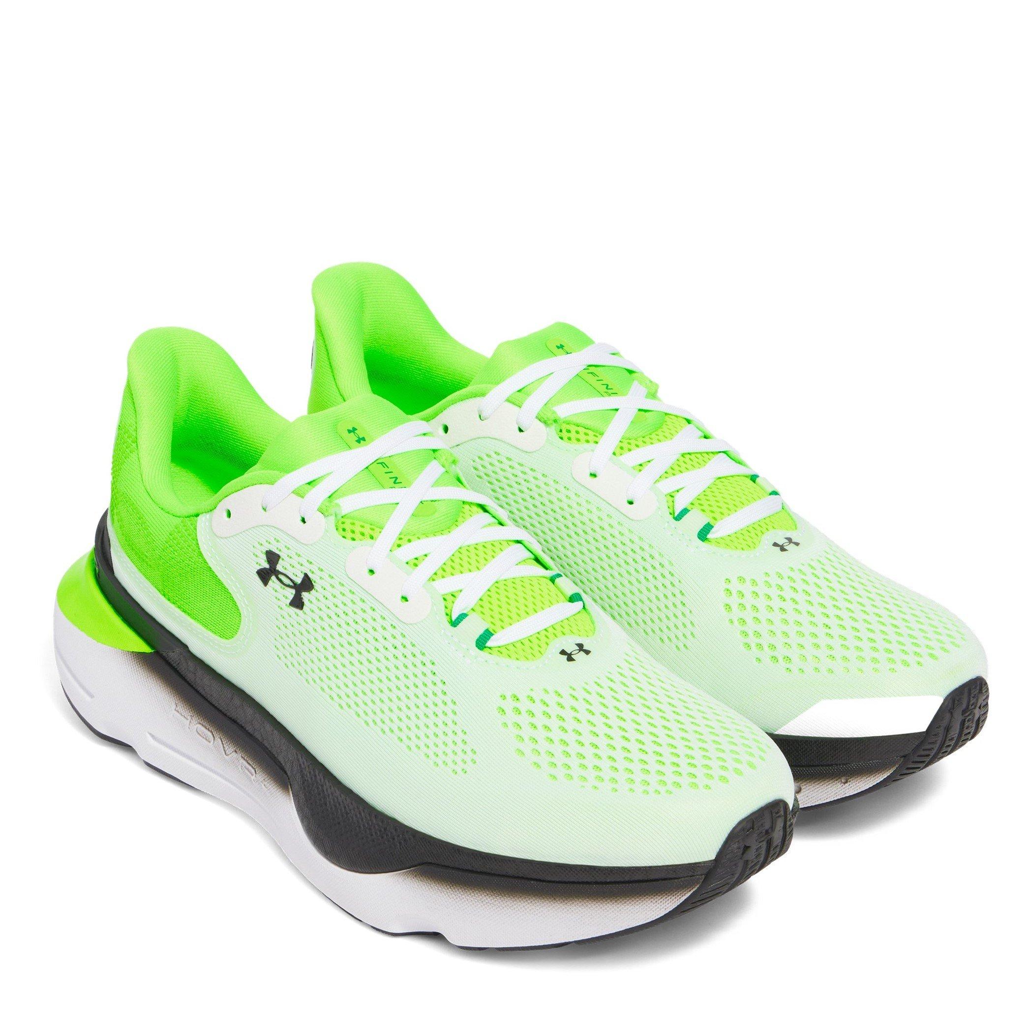 White/Green/Blk - Under Armour - Infinite Pro Entry Road Running Shoes - 5