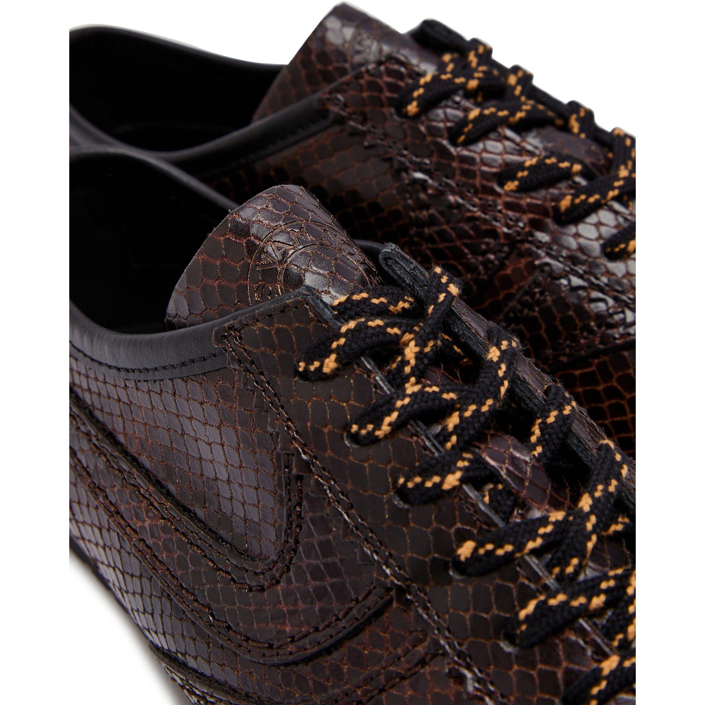 BROWN - Dries Van Noten - Women's Dustin Leather Low-Top Trainers - 4