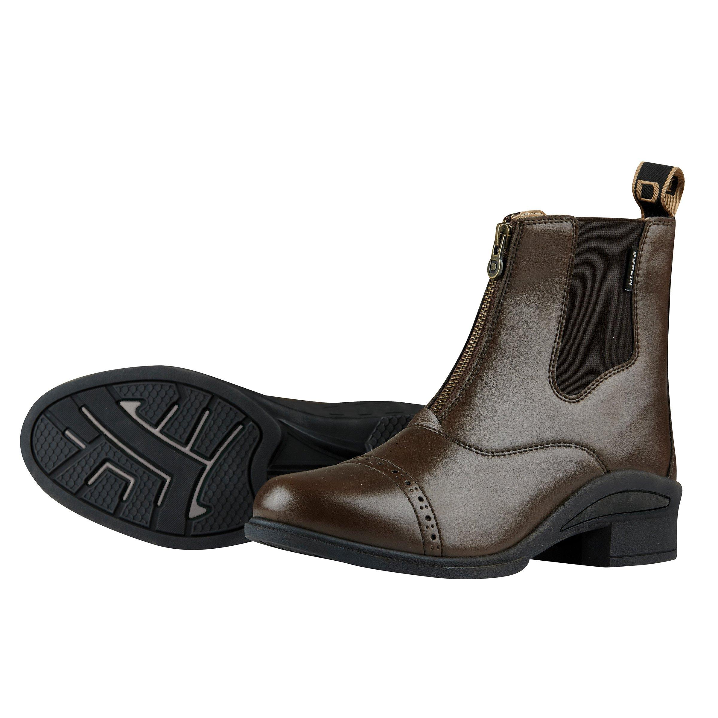 Dublin Brown Altitude Adults Zip Paddock Boots - / Uk 8 - Image 2