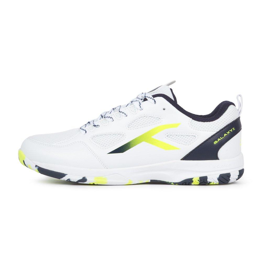 White/Navy/Lime - Hundred - Men's Badminton Trainers - 1