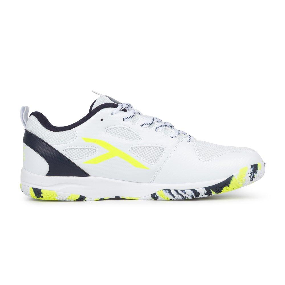 White/Navy/Lime - Hundred - Men's Badminton Trainers - 2