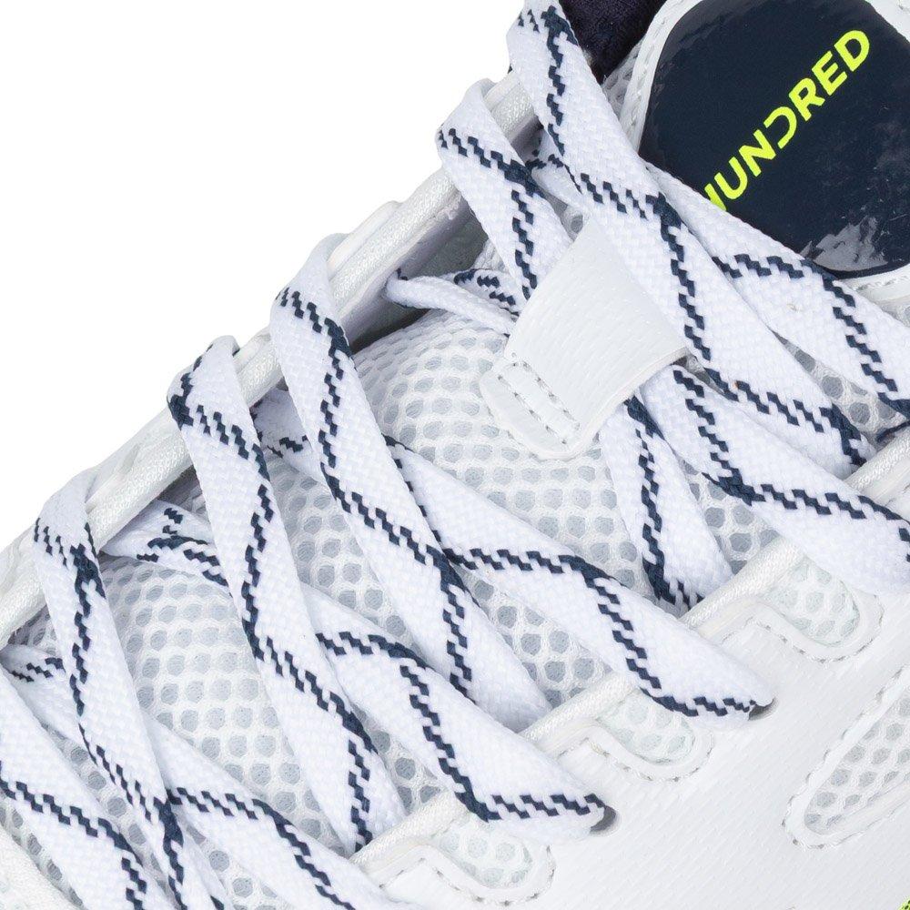 White/Navy/Lime - Hundred - Men's Badminton Trainers - 6